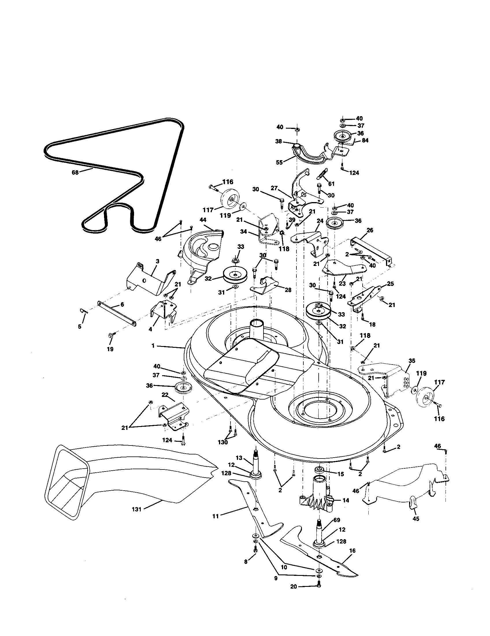 Craftsman 917259110 mower diagram