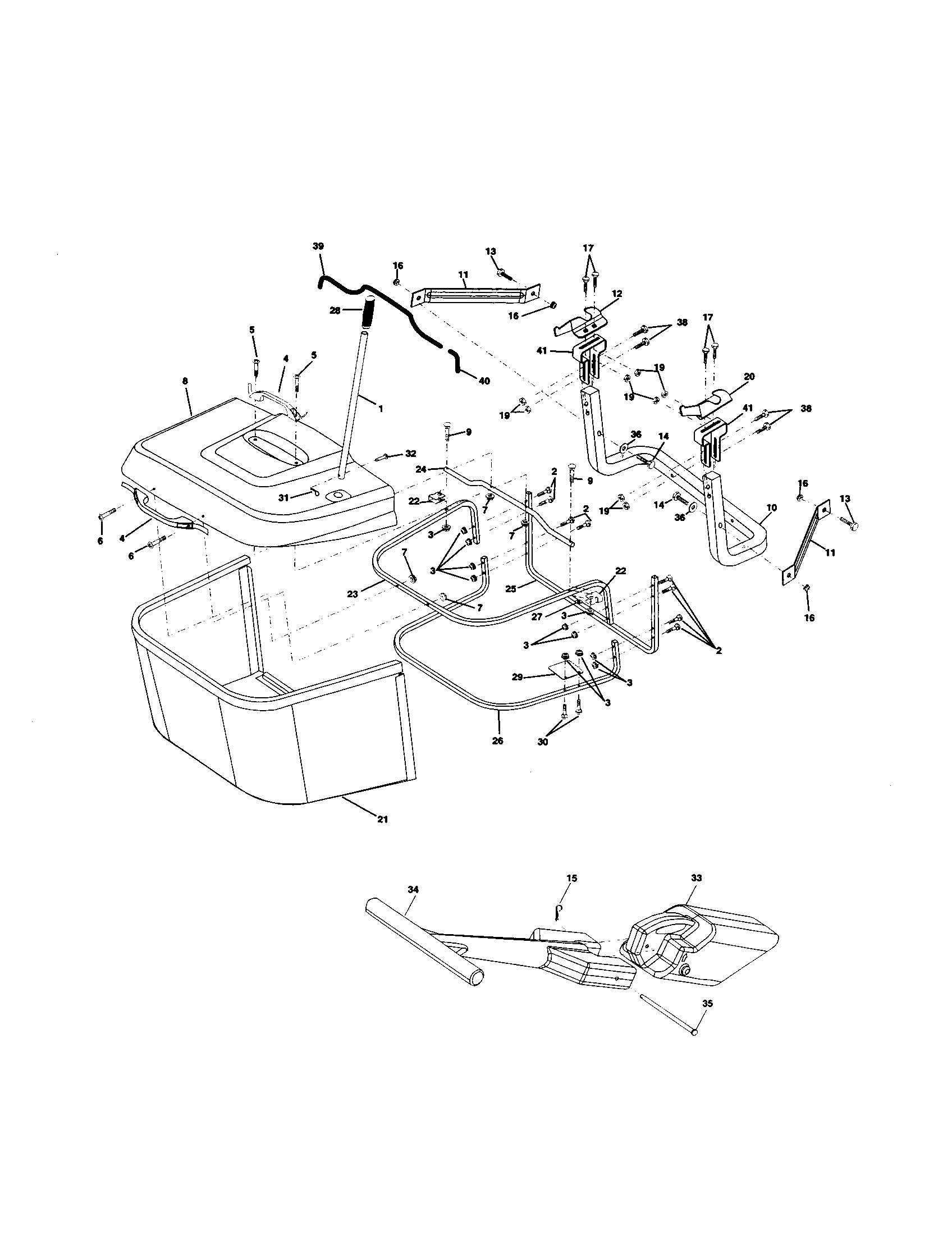 Craftsman 917259110 bagger diagram