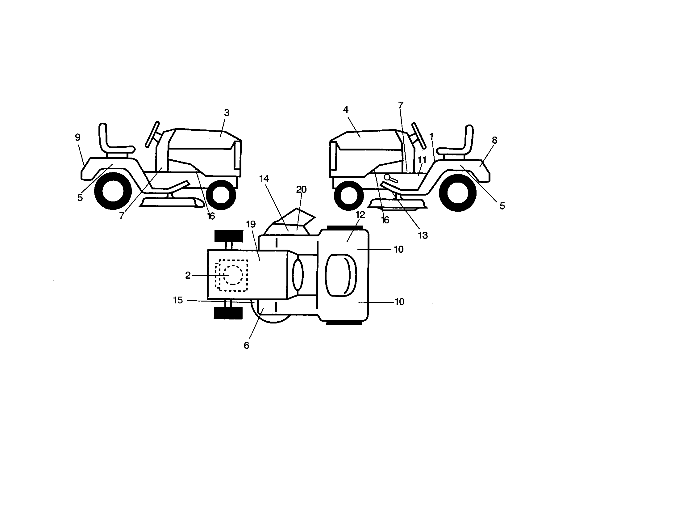Craftsman 917259070 decals diagram