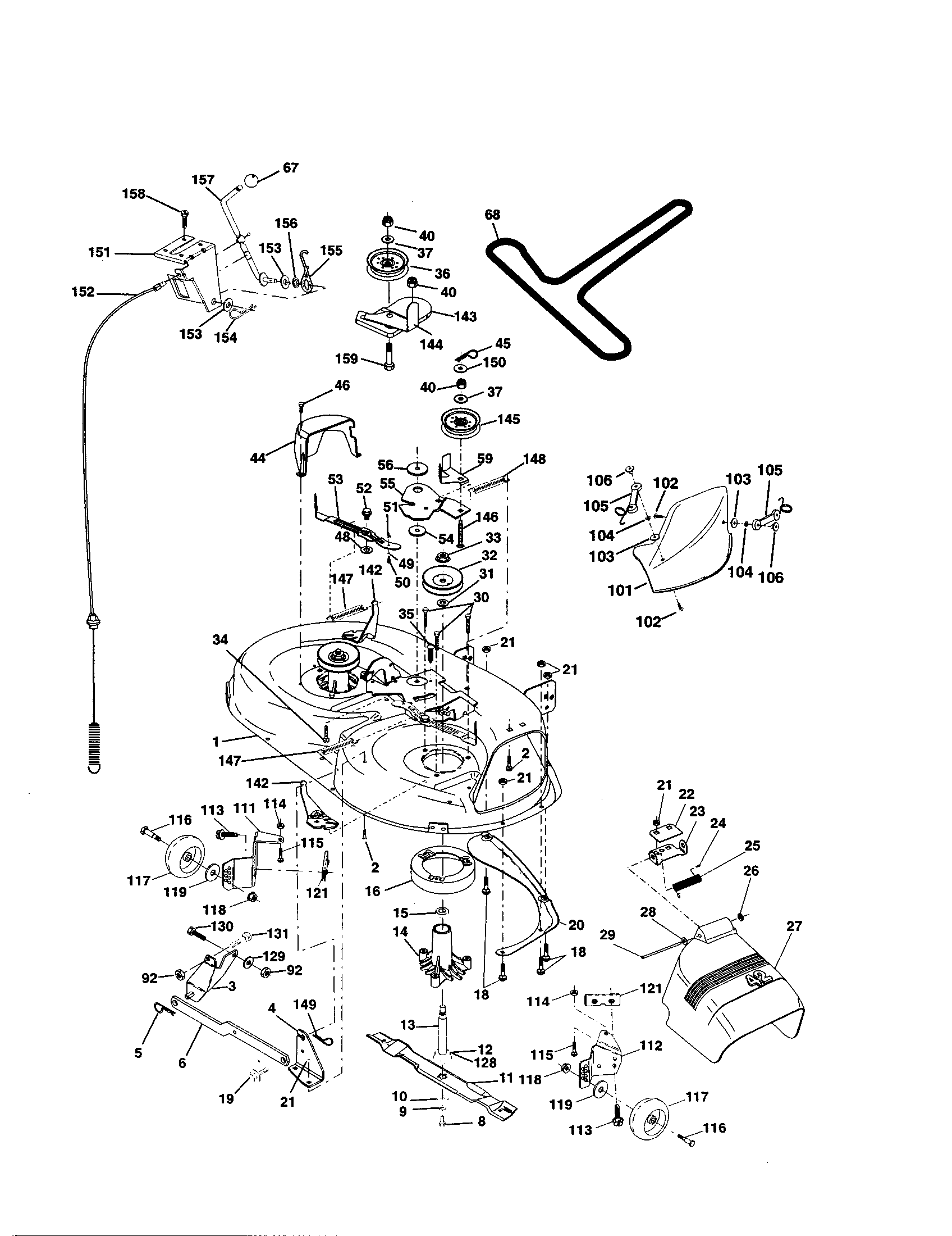 Craftsman 917259070 mower diagram