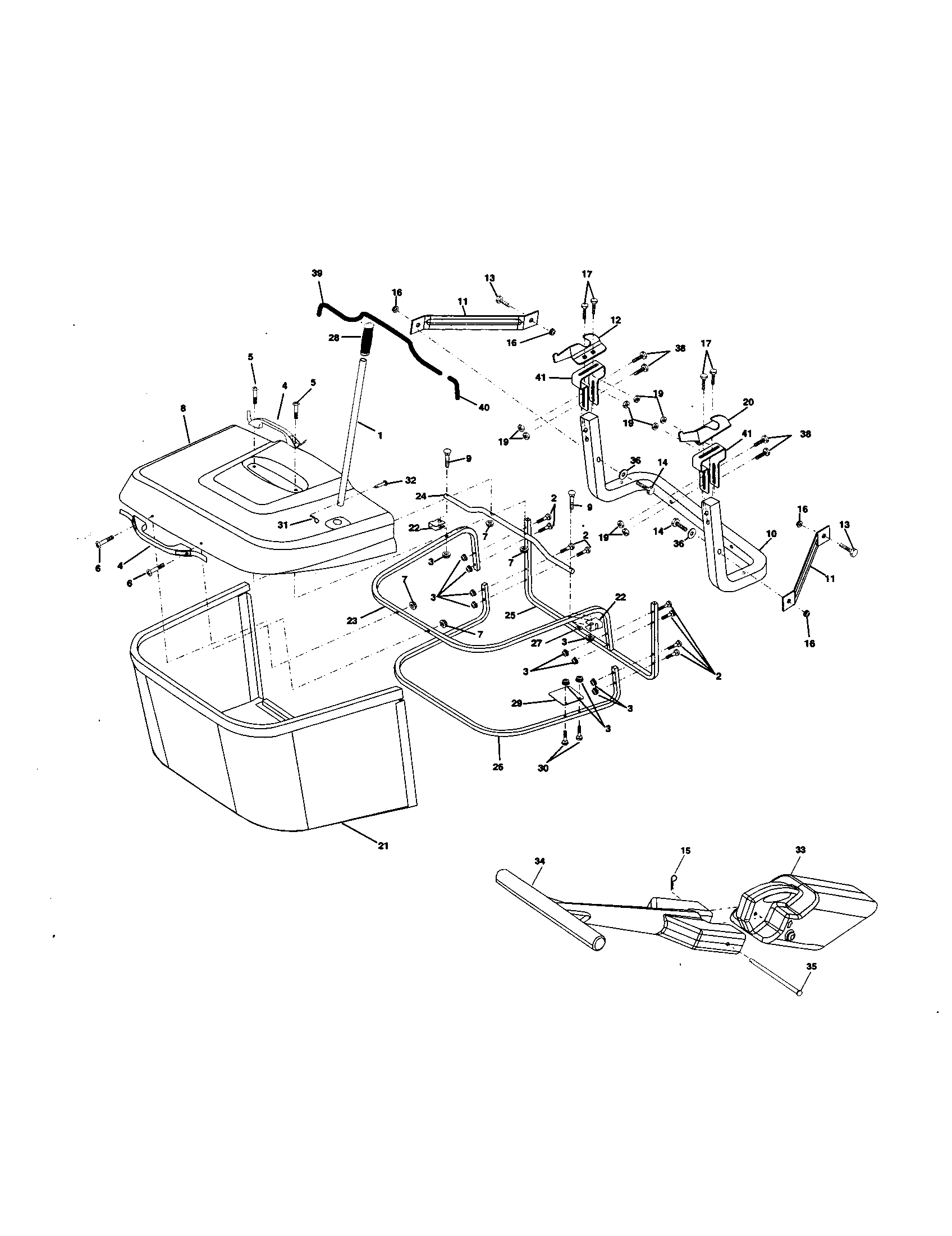 Craftsman 917259120 bagger diagram
