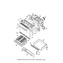 Kenmore 36275578691 door and drawer diagram
