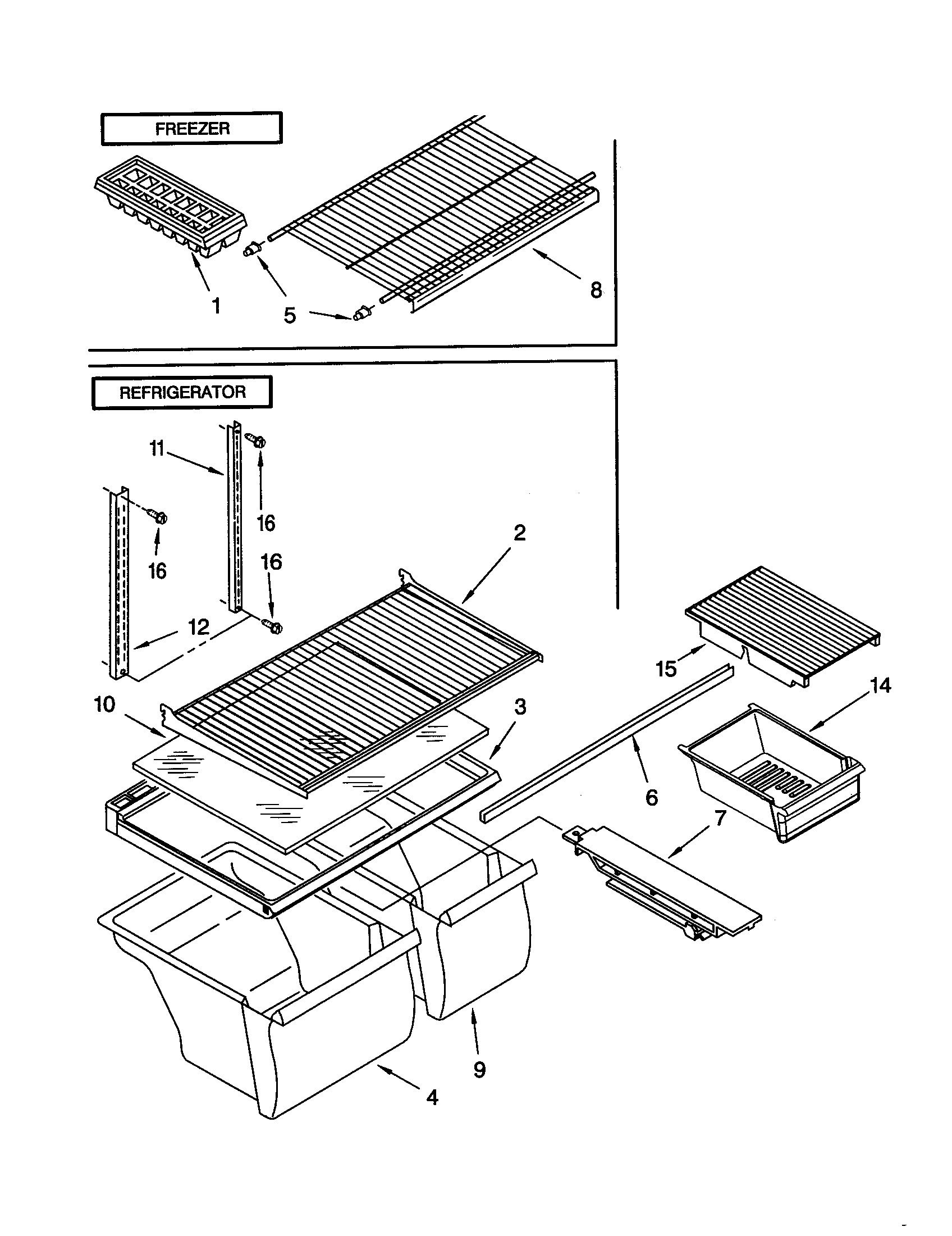 Whirlpool ET18NKXJN00 shelf diagram
