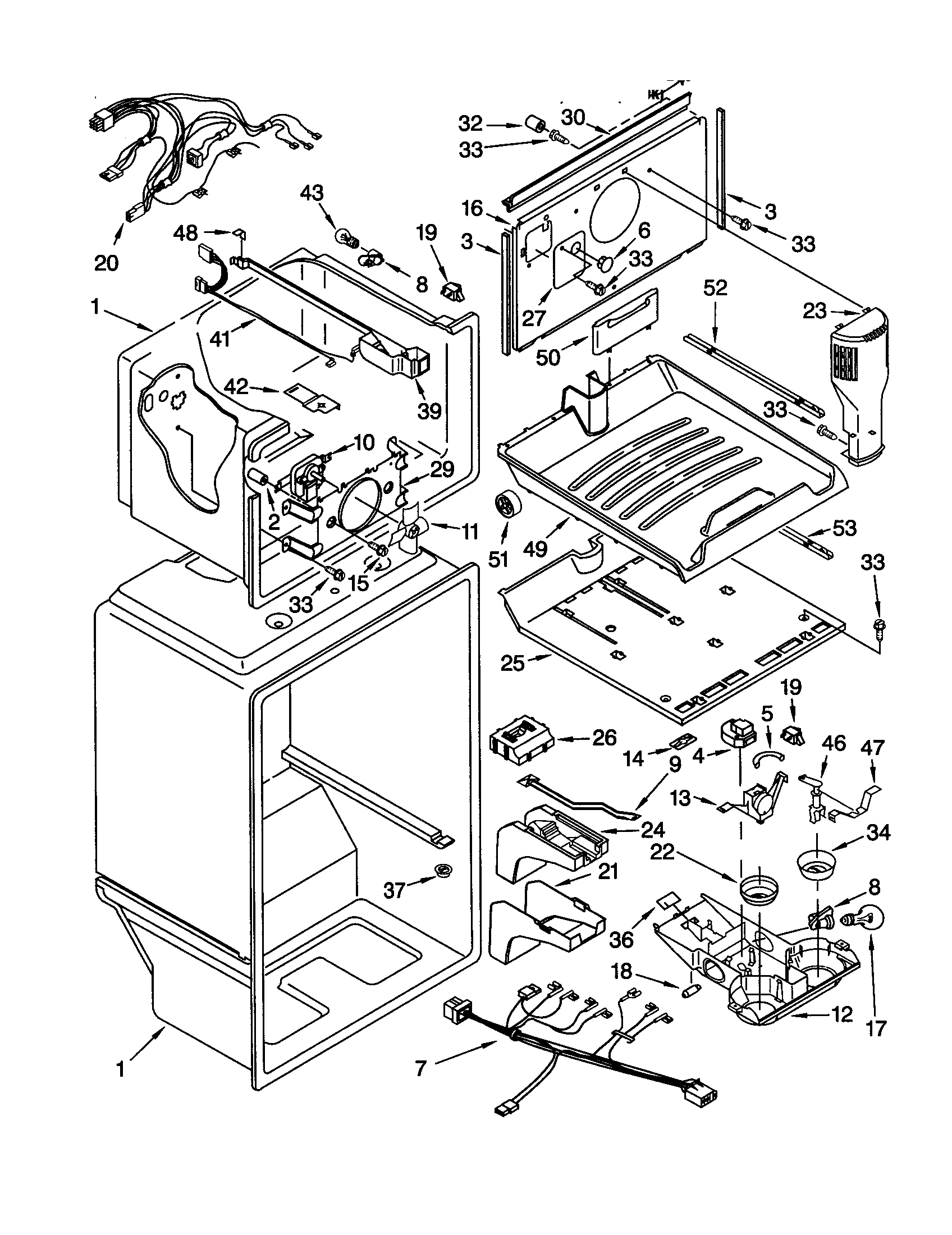 Whirlpool GT22DKXJB00 liner diagram