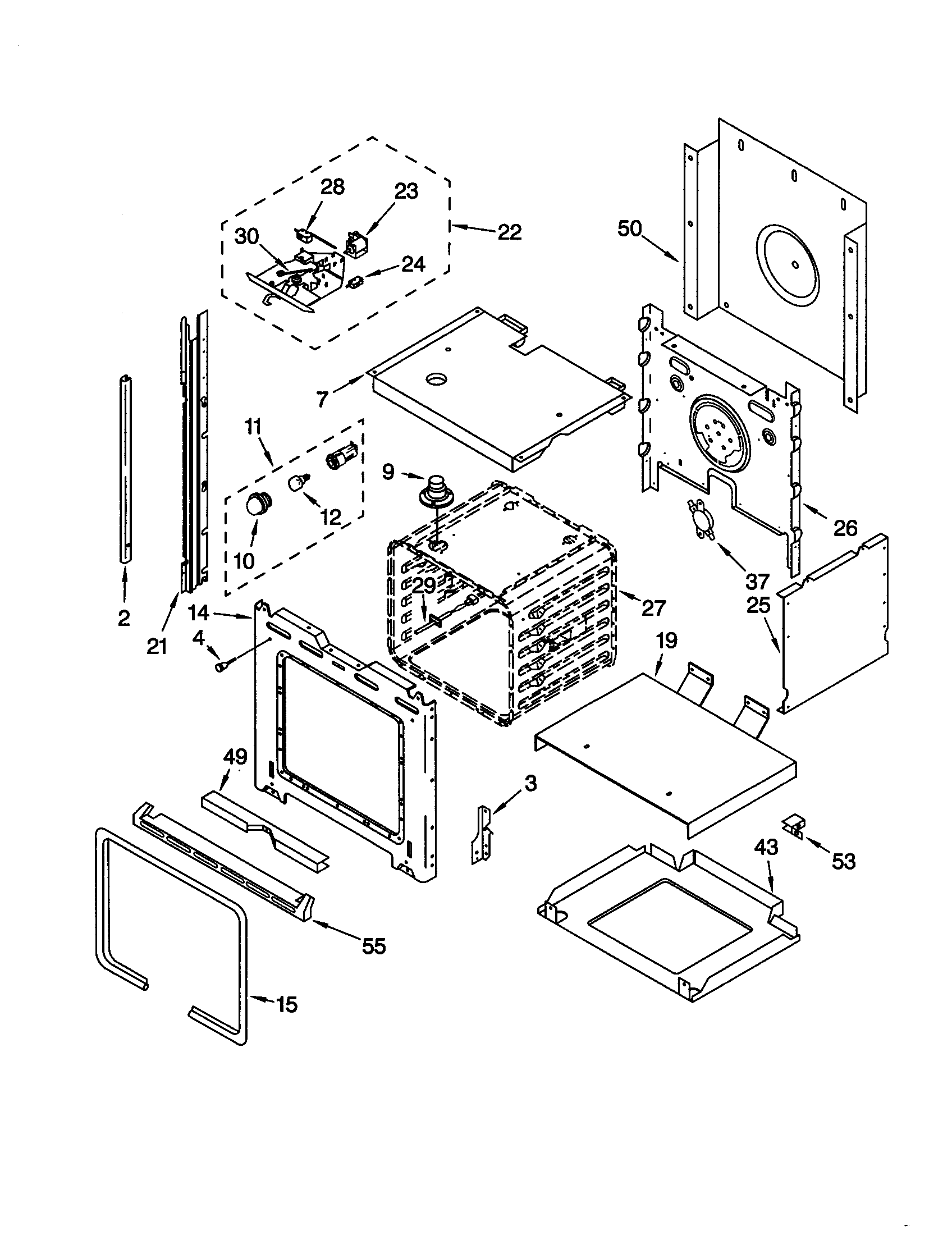 Whirlpool RS675PXGZ4 oven diagram