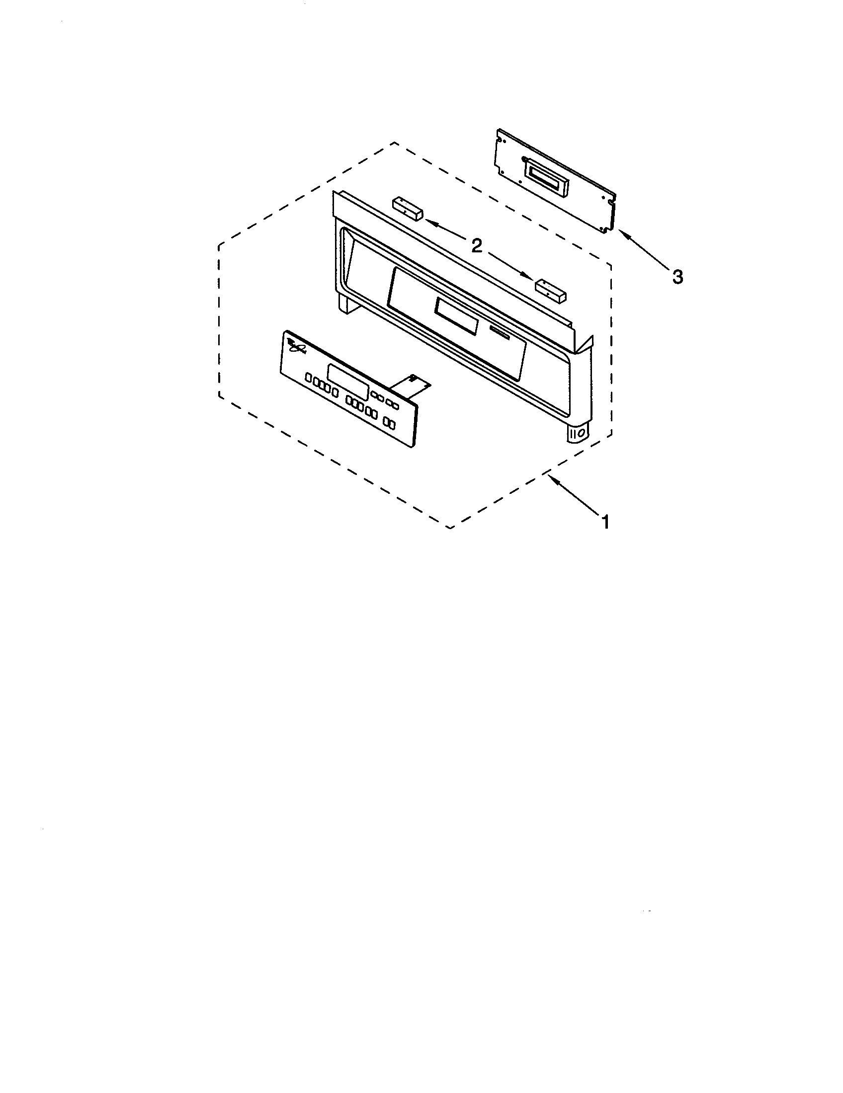 Whirlpool RS675PXGZ4 control panel diagram