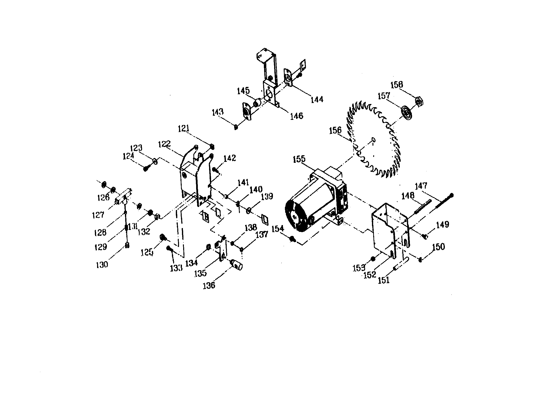 Craftsman 137218760 10" saw motor diagram