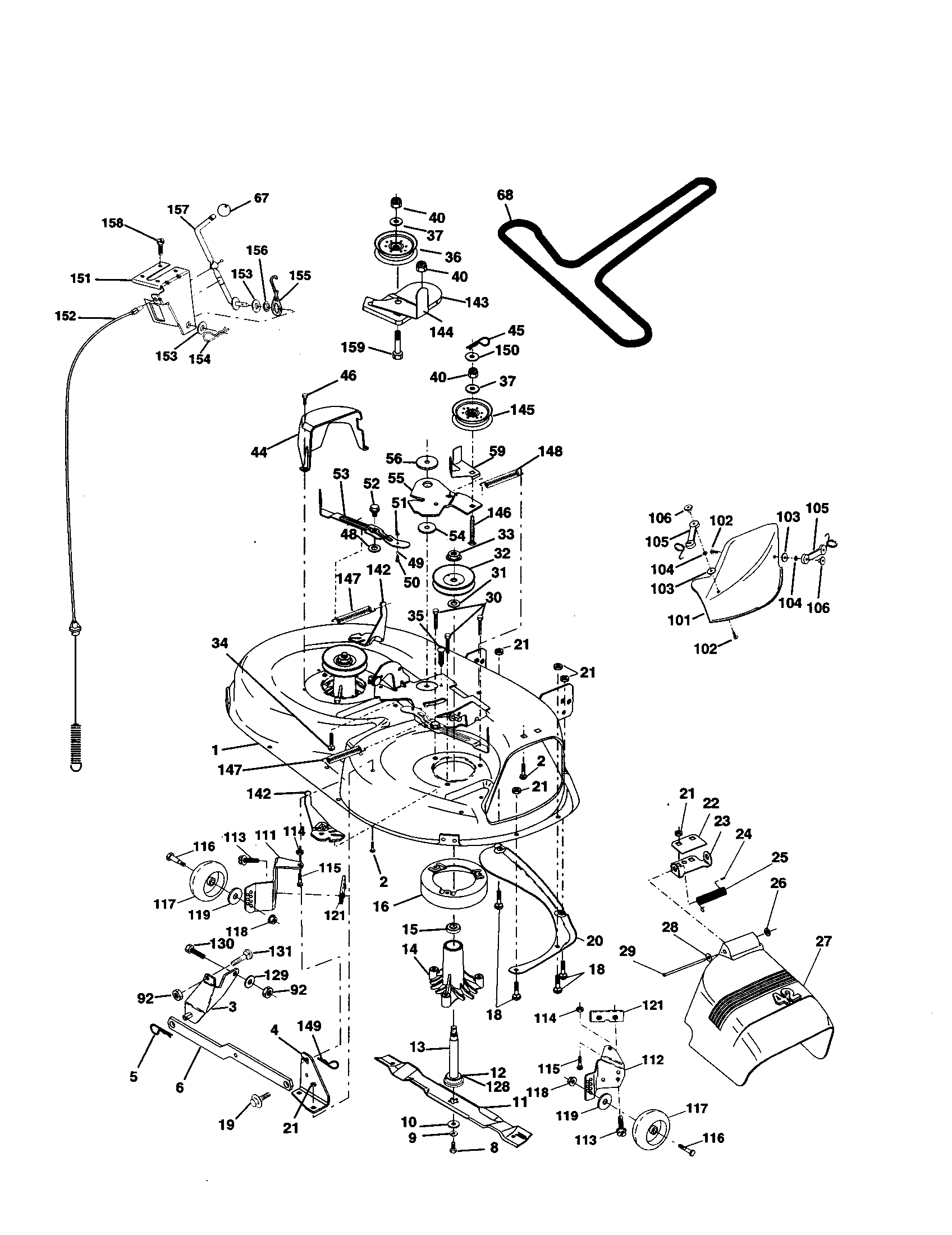 Craftsman 917259080 mower diagram