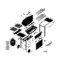 Sunbeam ST5600EP gas grill diagram