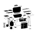 Sunbeam ST6520EP gas grill diagram