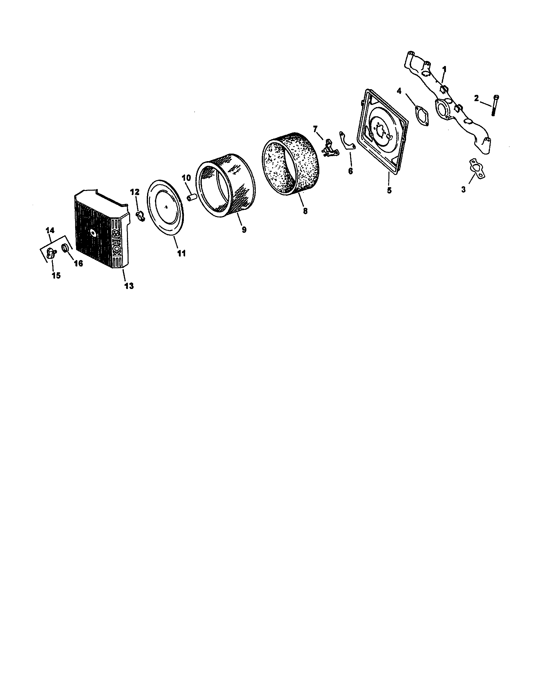 Craftsman 917273101 air intake diagram