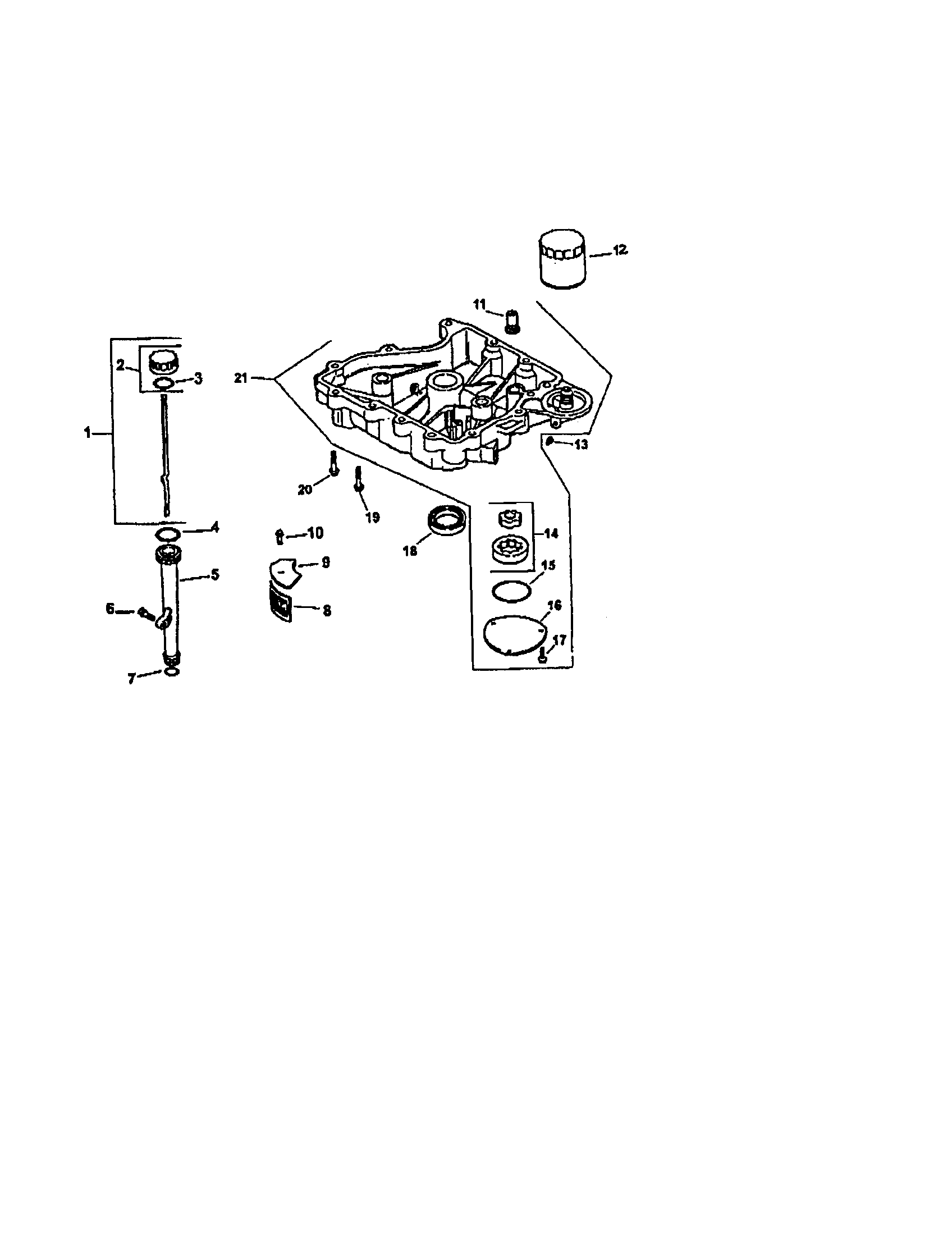 Craftsman 917271141 oil pan/lubrication diagram