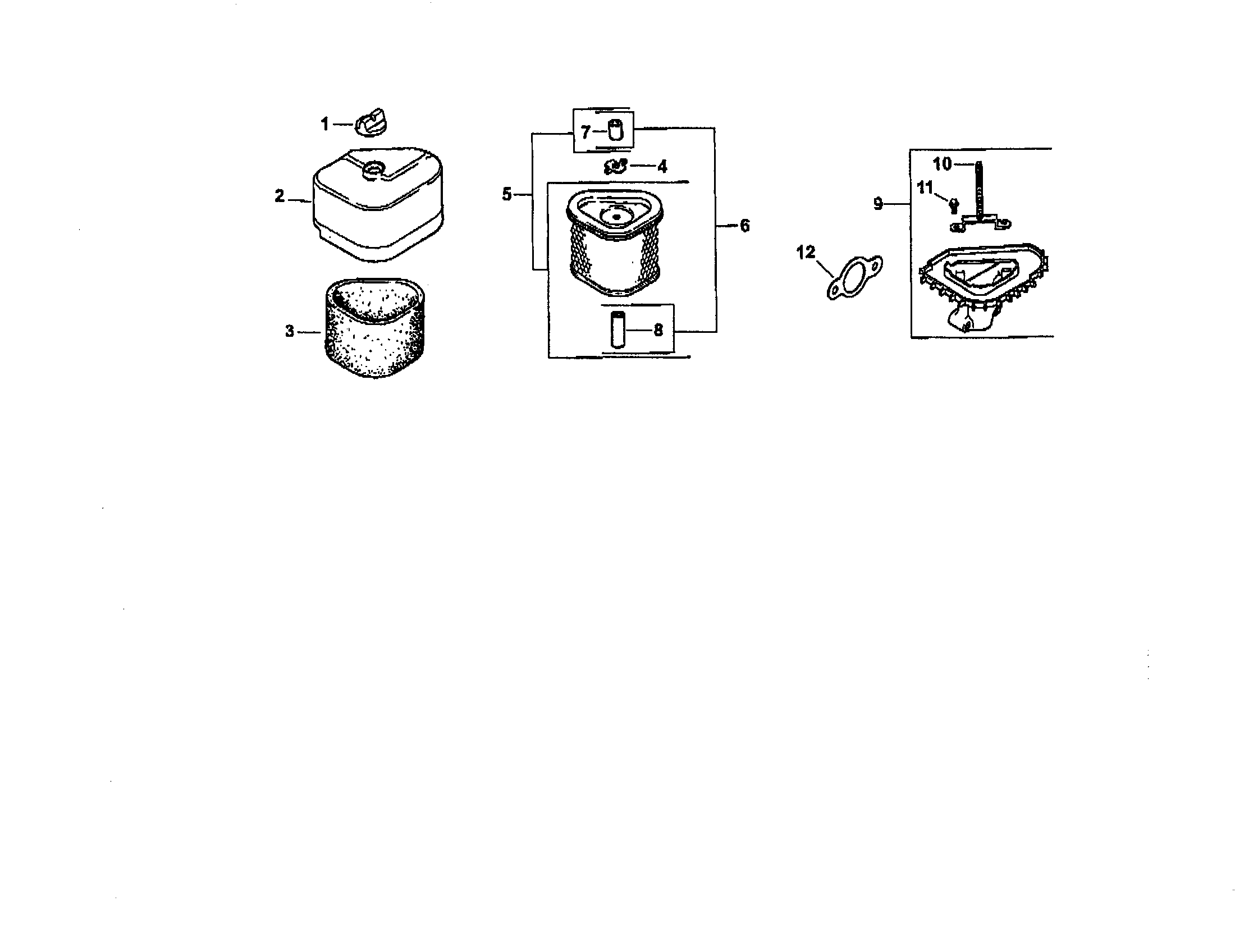 Craftsman 917271141 air intake diagram