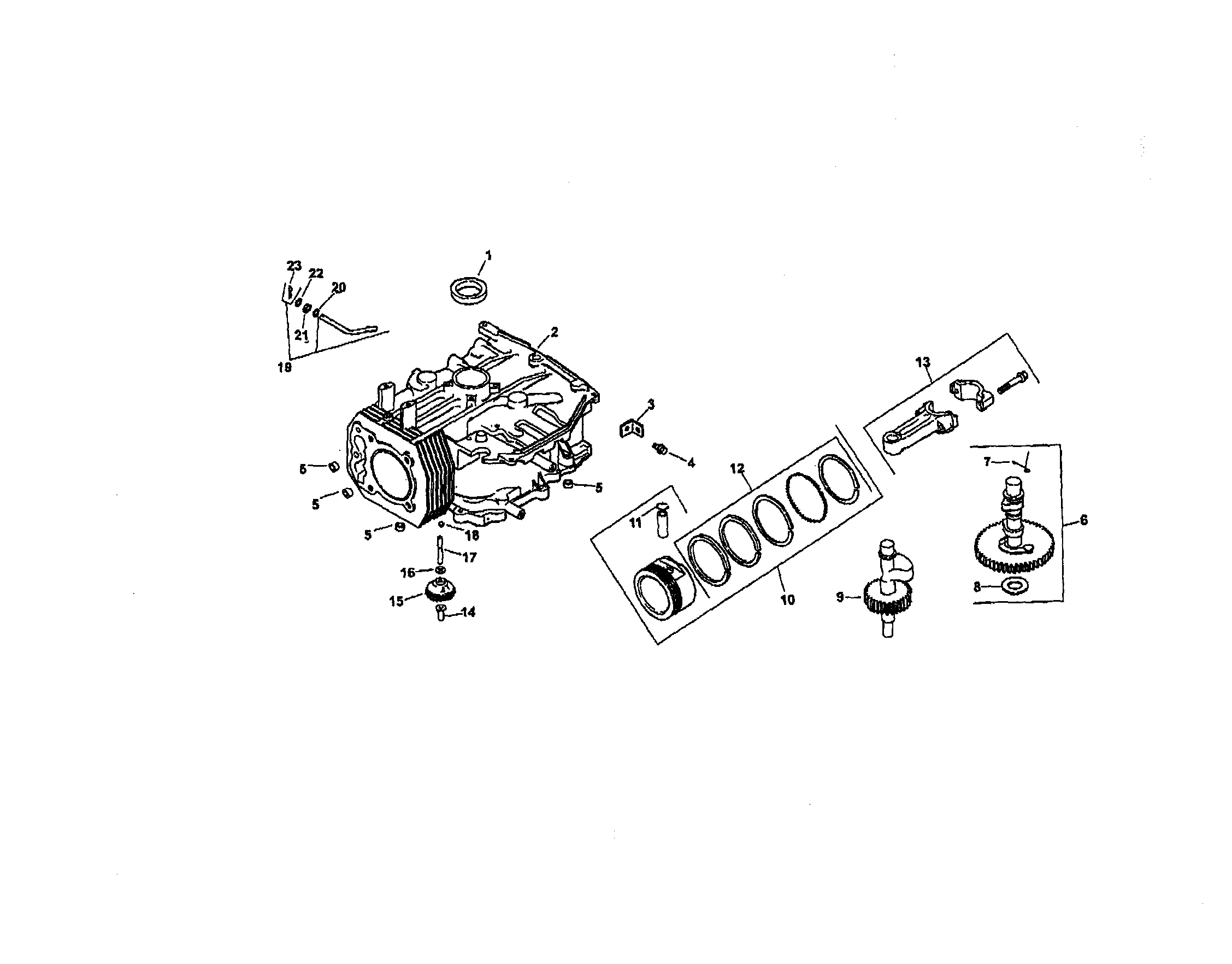 Craftsman 917271141 crankcase diagram