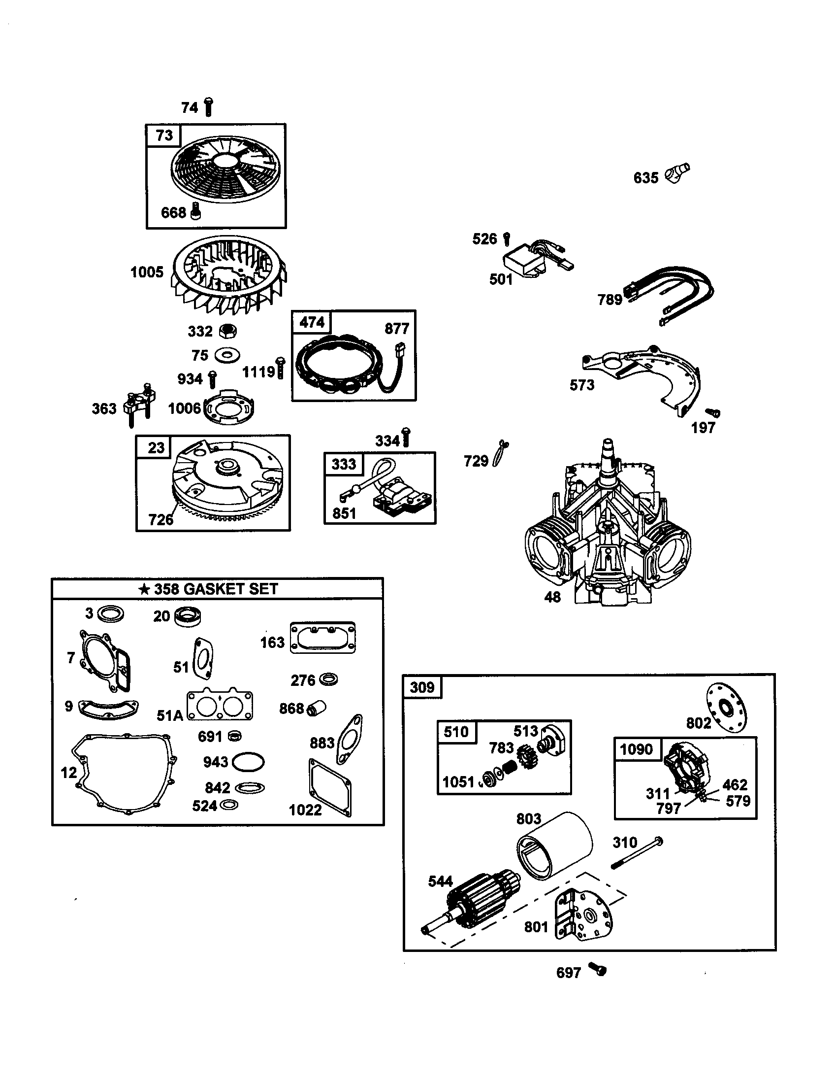 Craftsman 917272441 motor-starter diagram