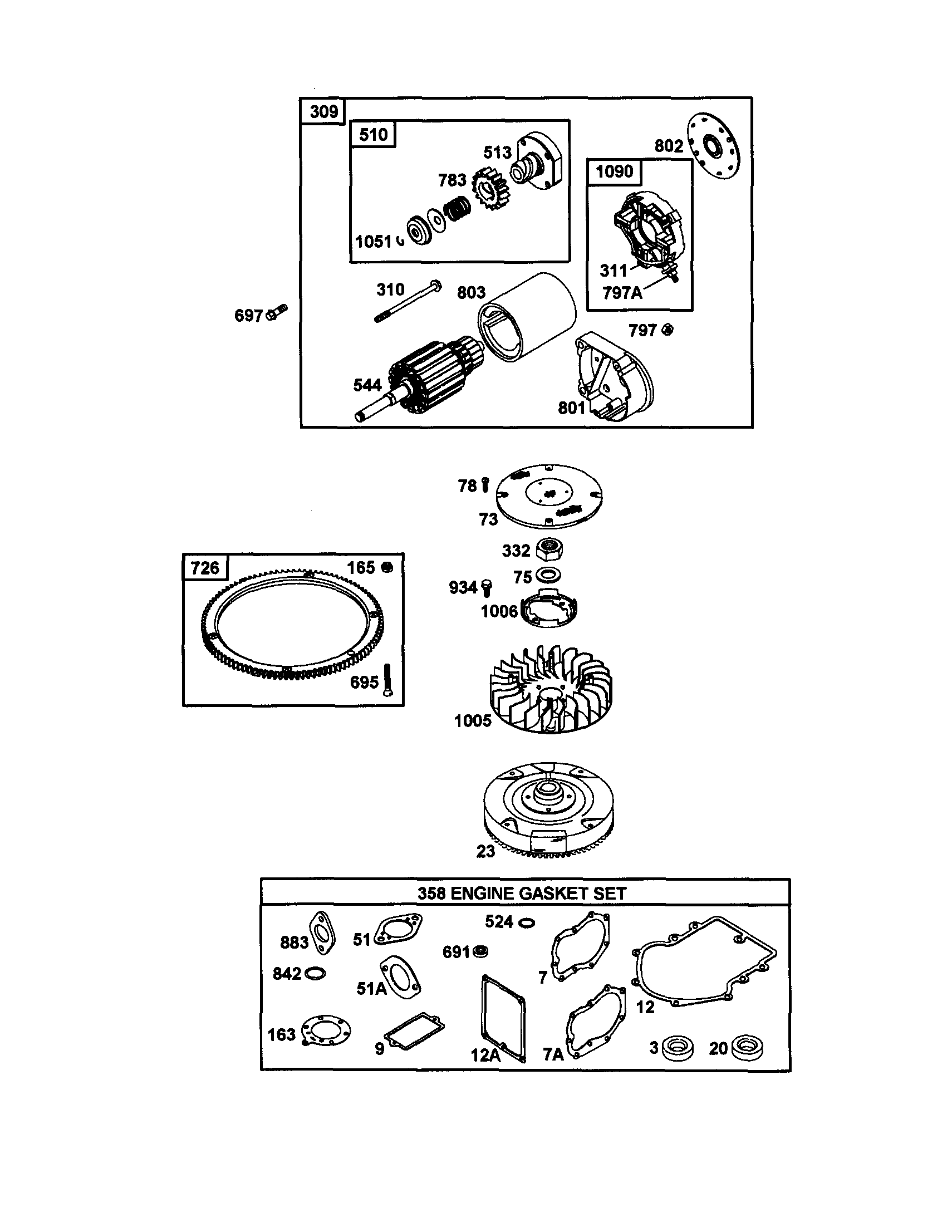 Craftsman 917271822 motor-starter diagram
