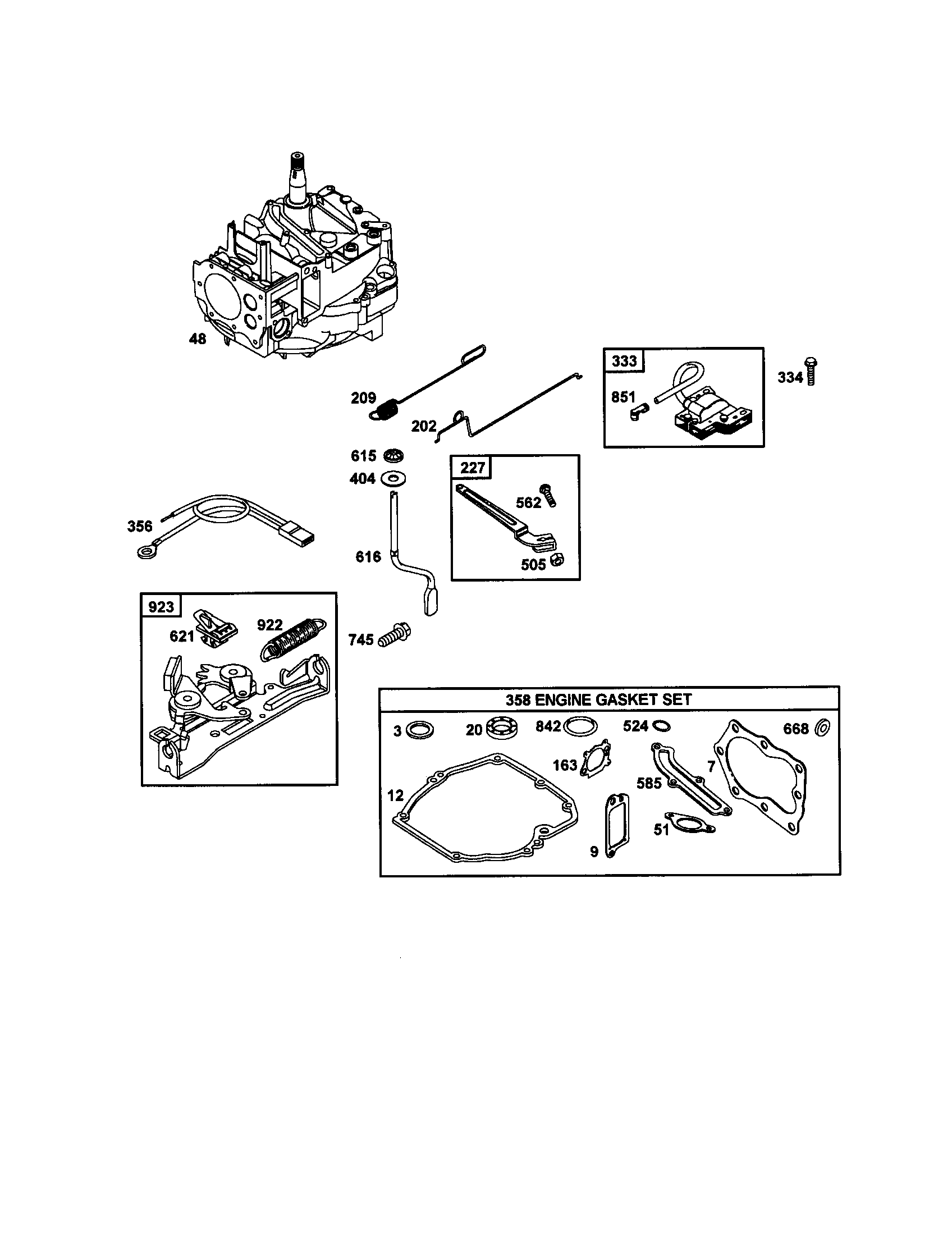 Craftsman 917377750 short block diagram