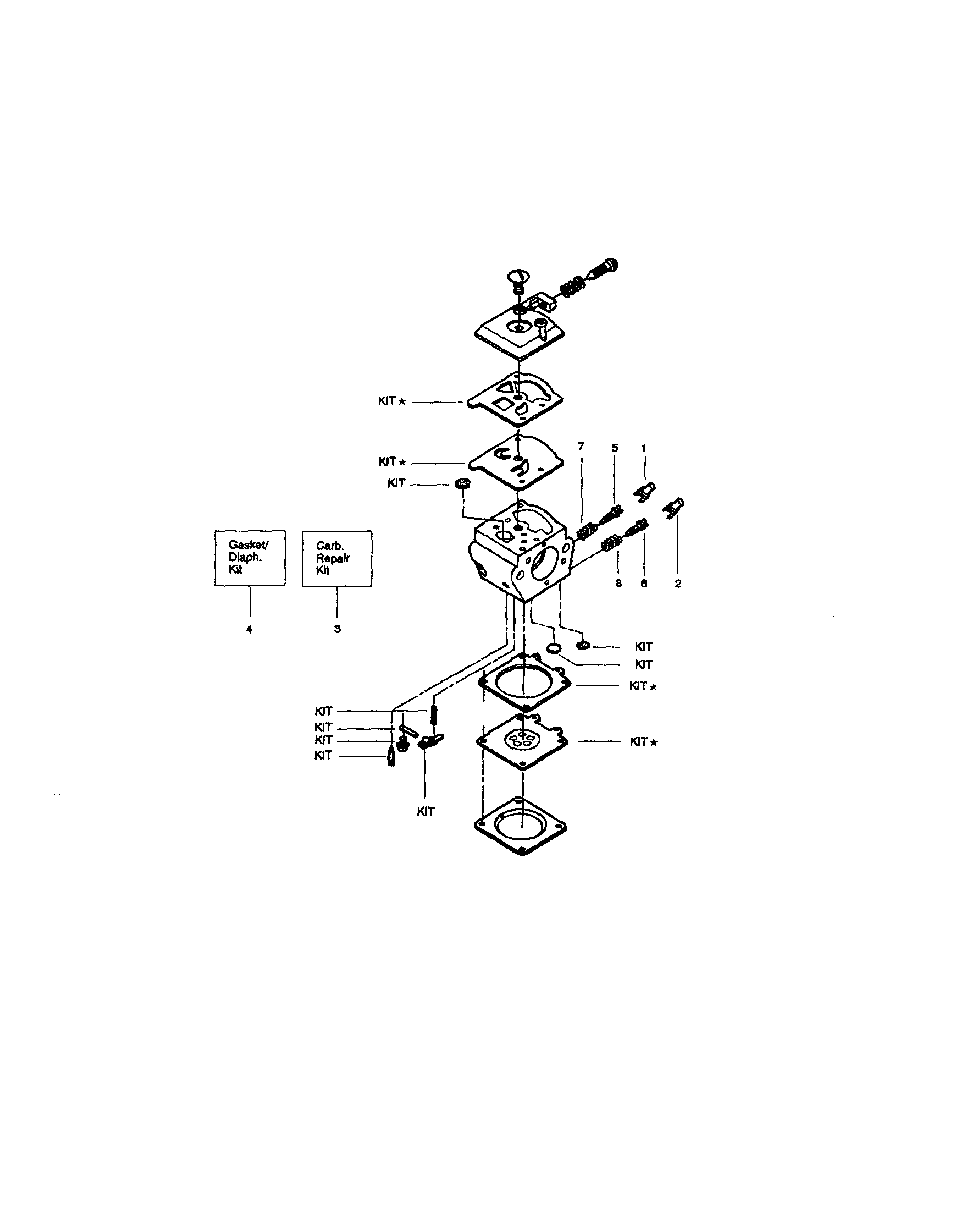 Craftsman 358350270 carburetor kit 530069703 diagram