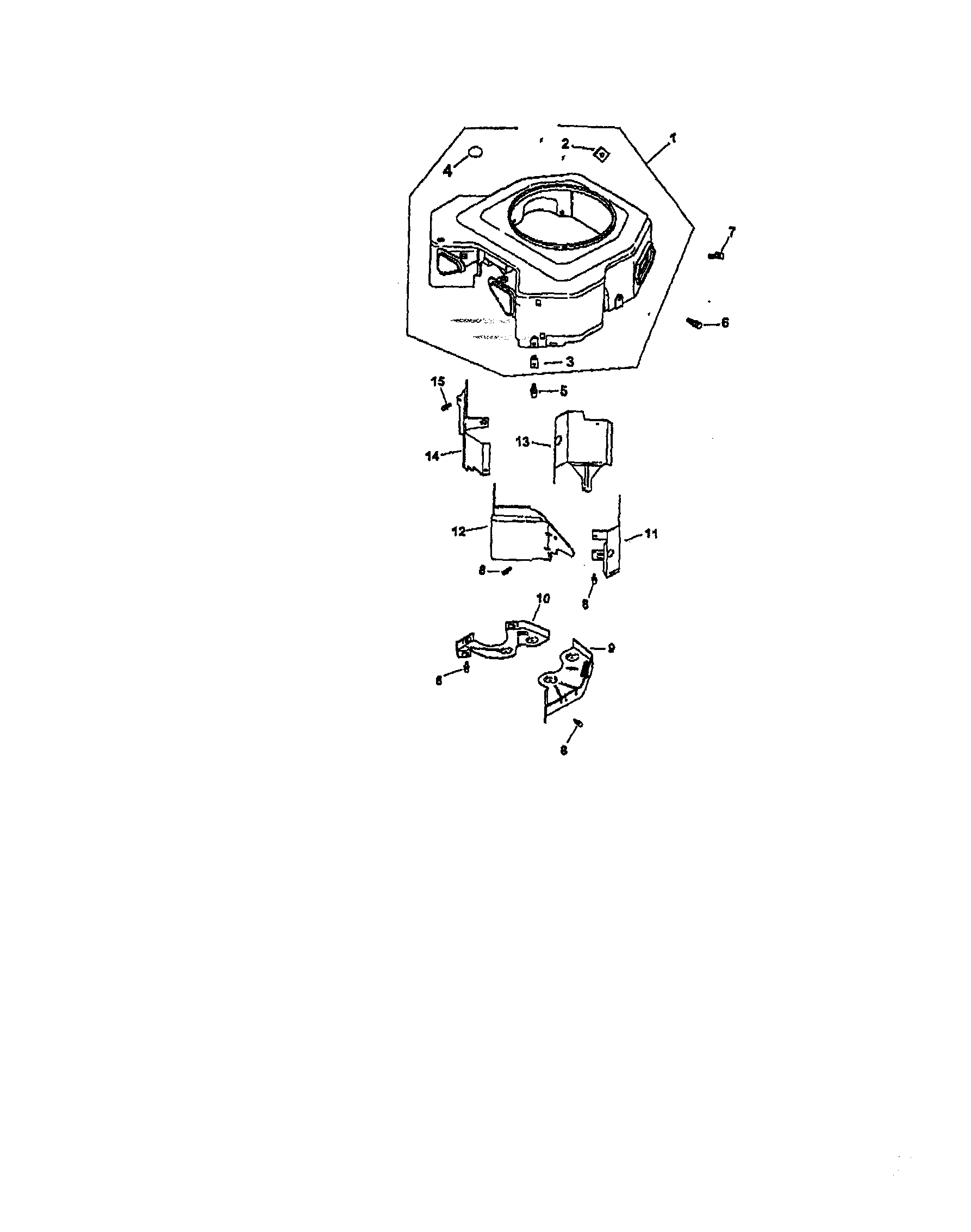 Craftsman 917273222 blower housing and baffles diagram