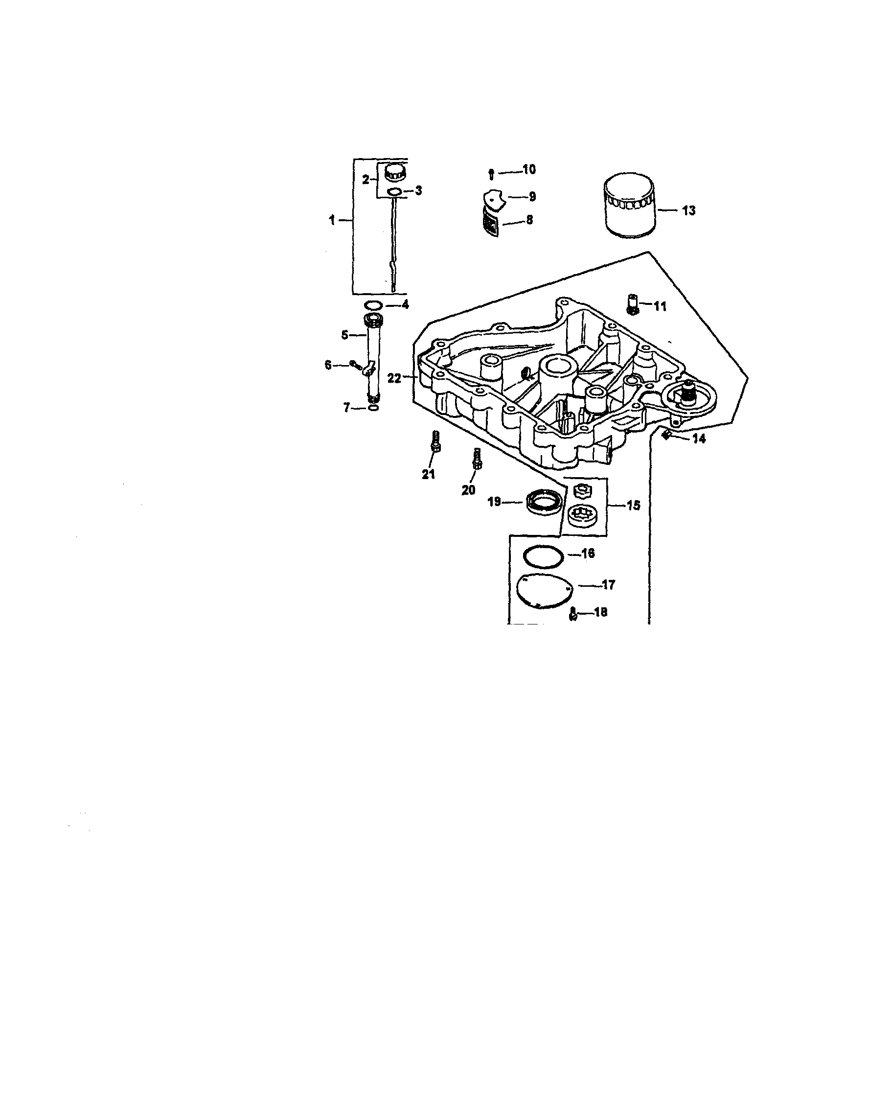 Craftsman 917271142 oil pan/lubrication diagram