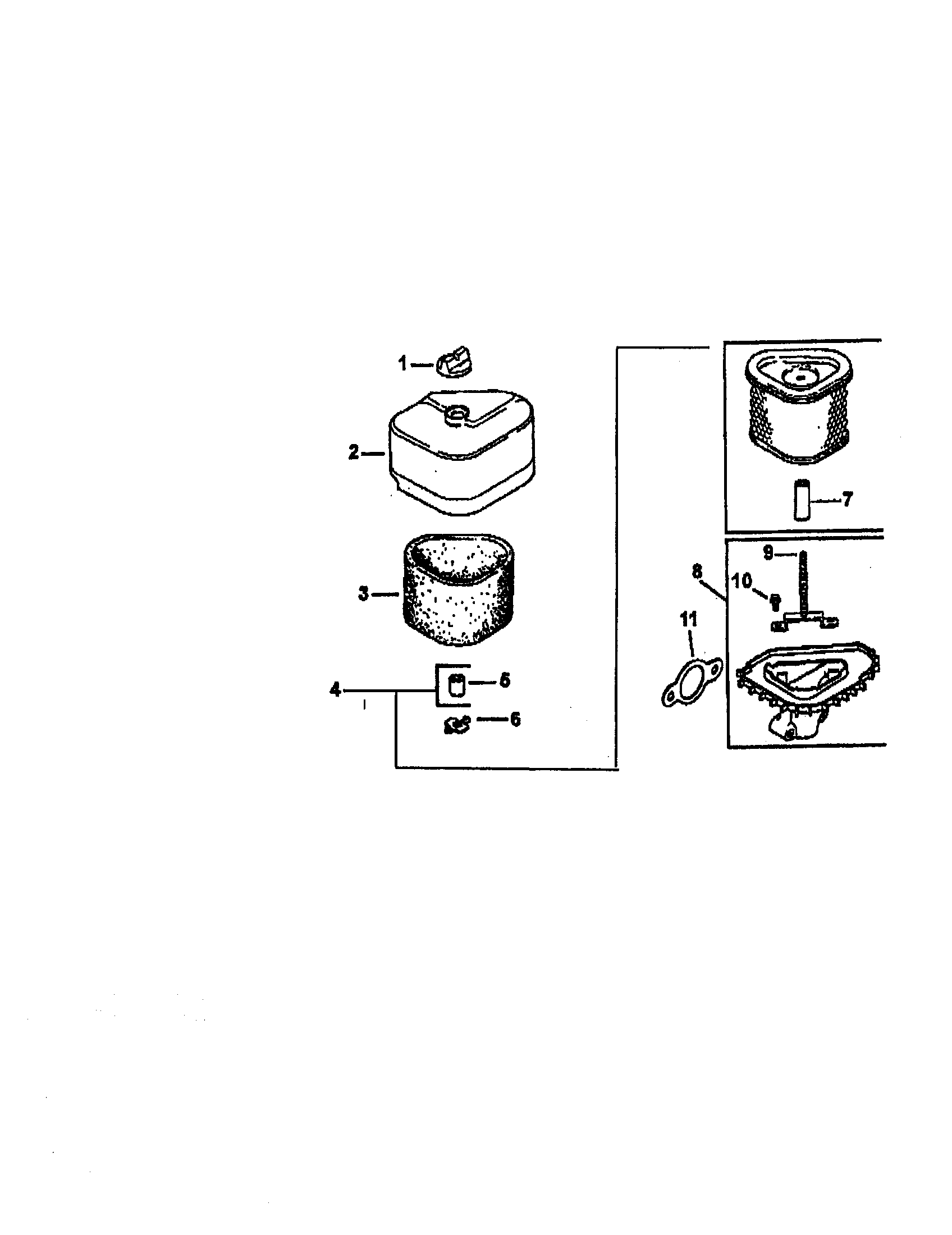 Craftsman 917271142 air intake diagram