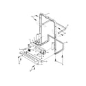 Frigidaire FDB765RBS0 front frame assembly diagram