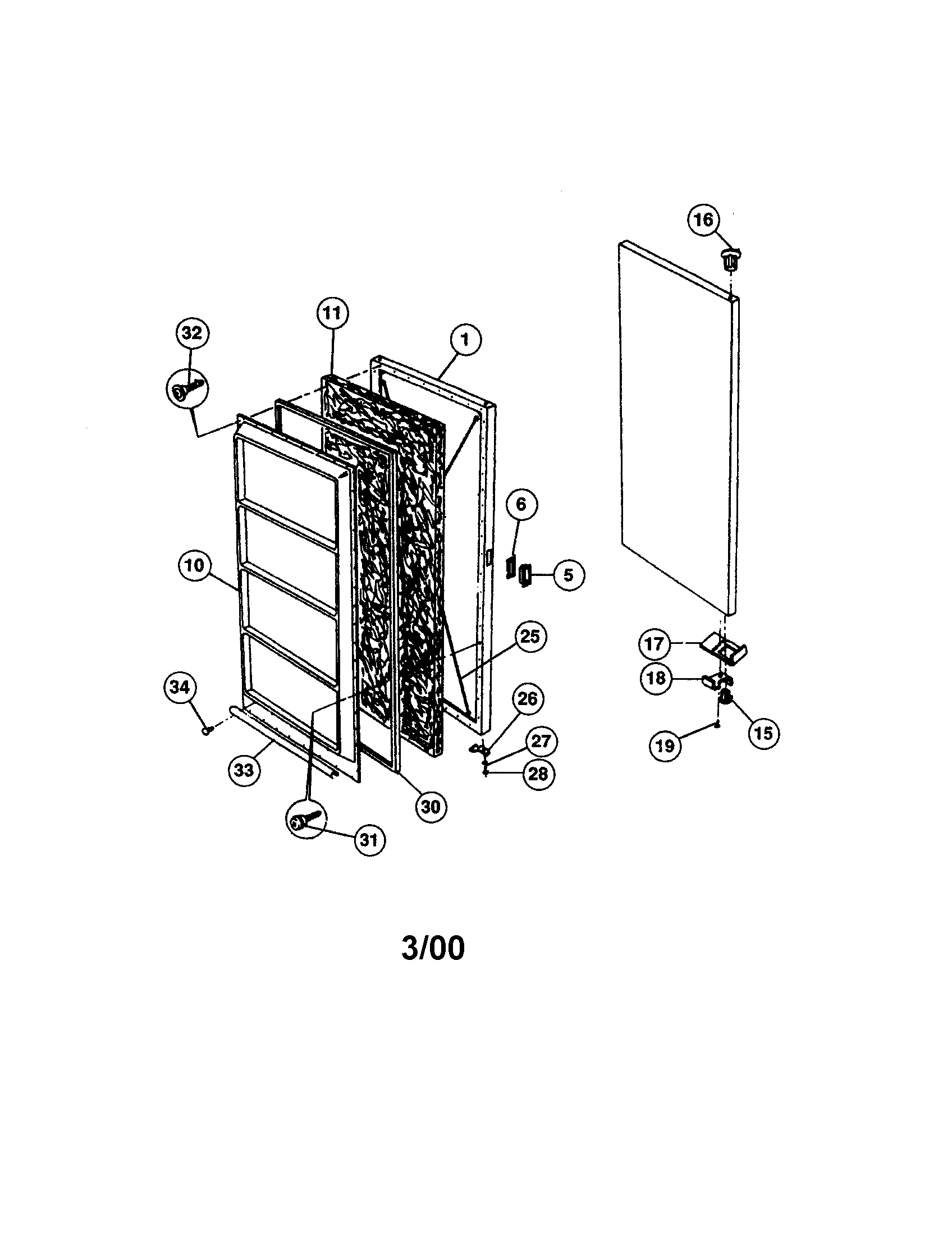 Edina F6-120 door diagram