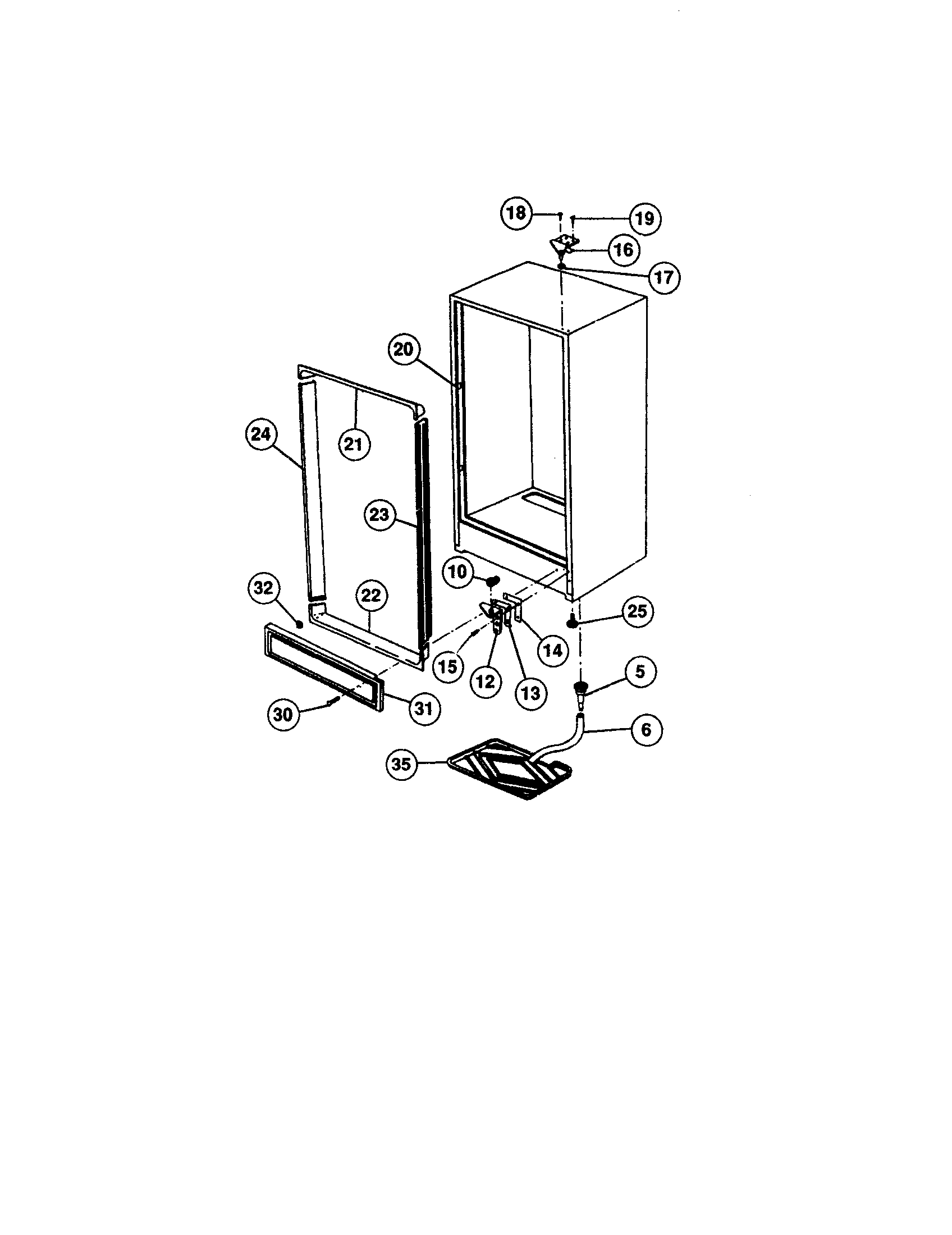 Edina F6-120 pan defrost diagram