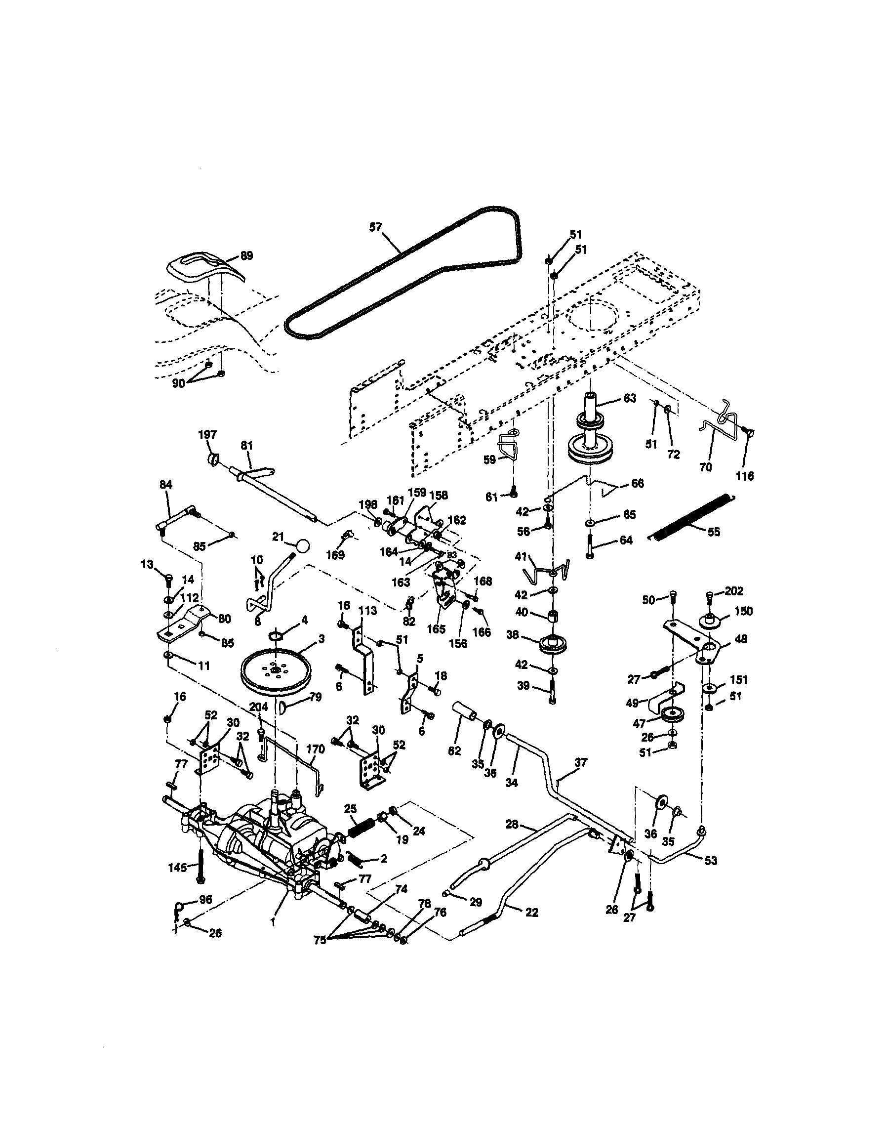 Craftsman 917270913 ground drive diagram