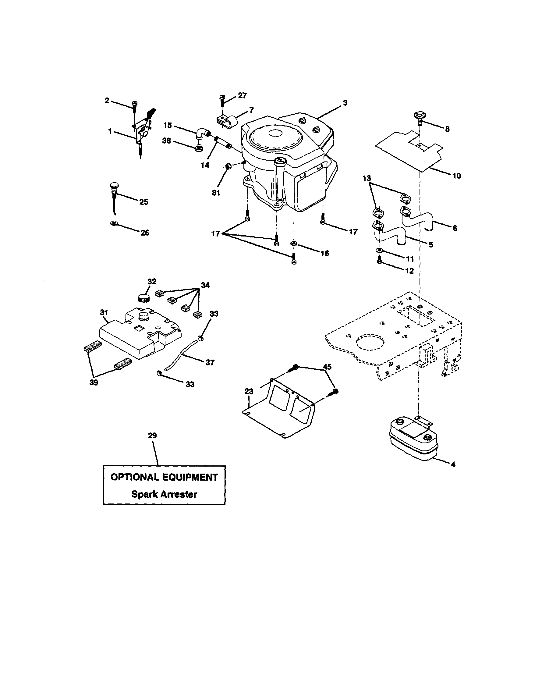Craftsman 917270913 engine diagram