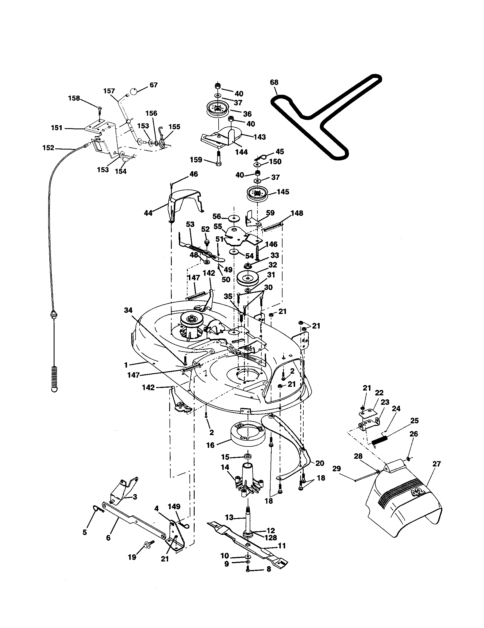 Craftsman 917258790 mower diagram