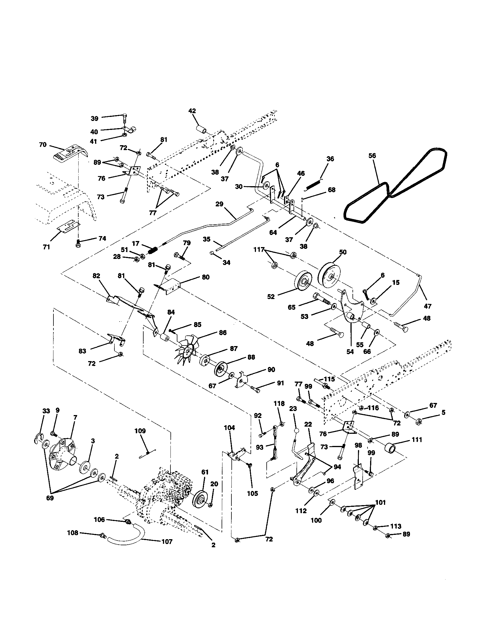Craftsman 917258780 drive diagram