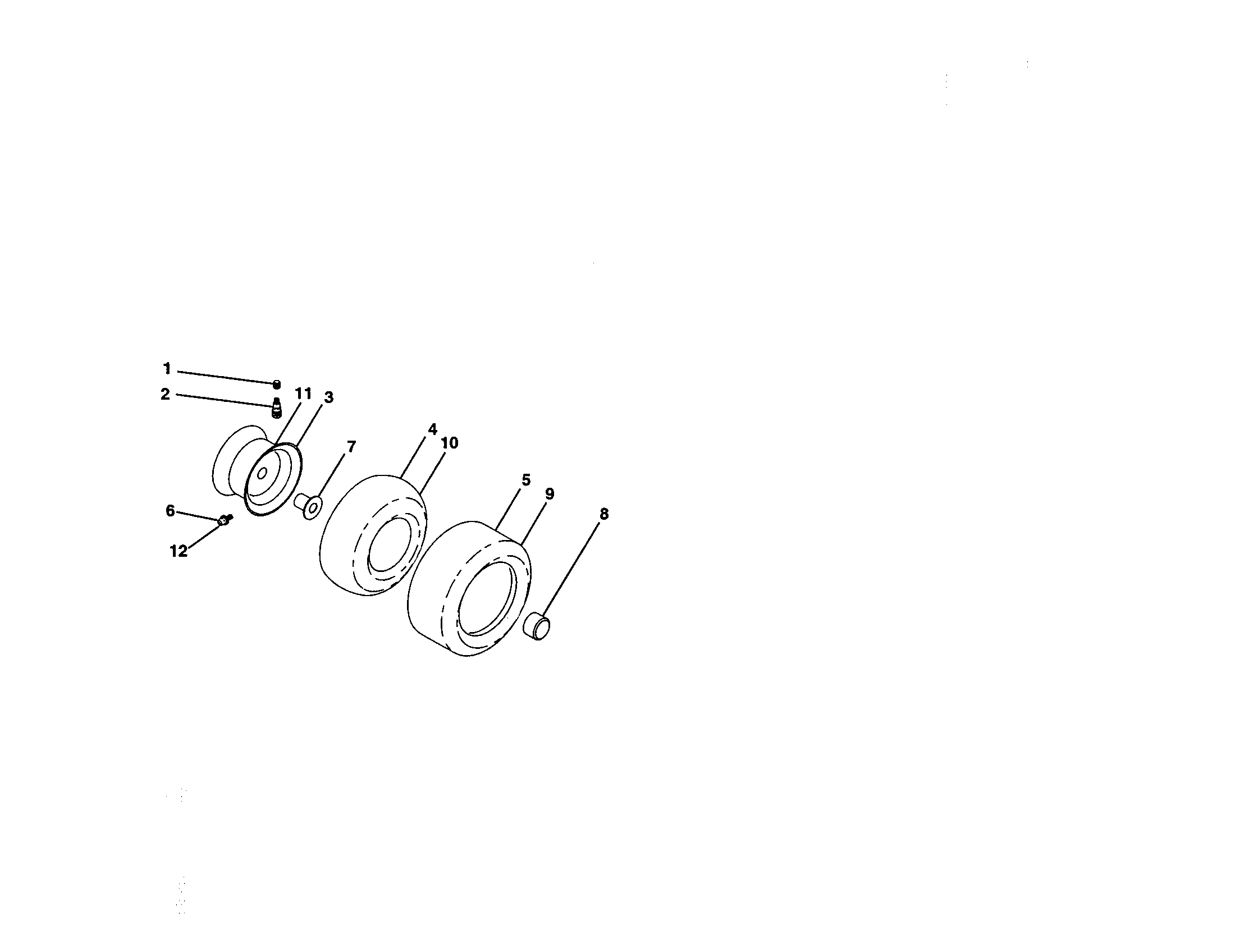 Craftsman 917258780 wheels and tires diagram
