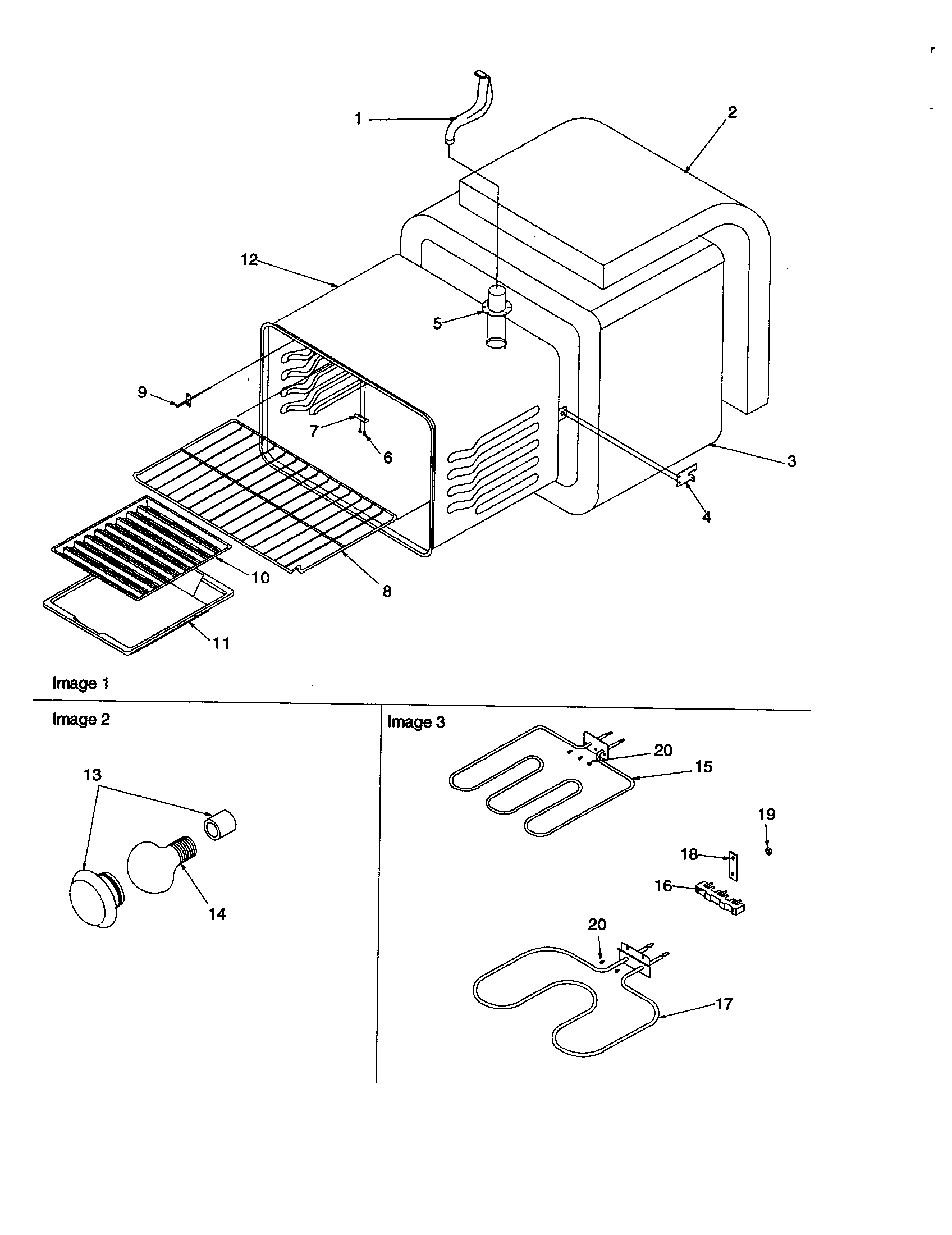 Amana ART6113LL/P1143688NLL cavity diagram