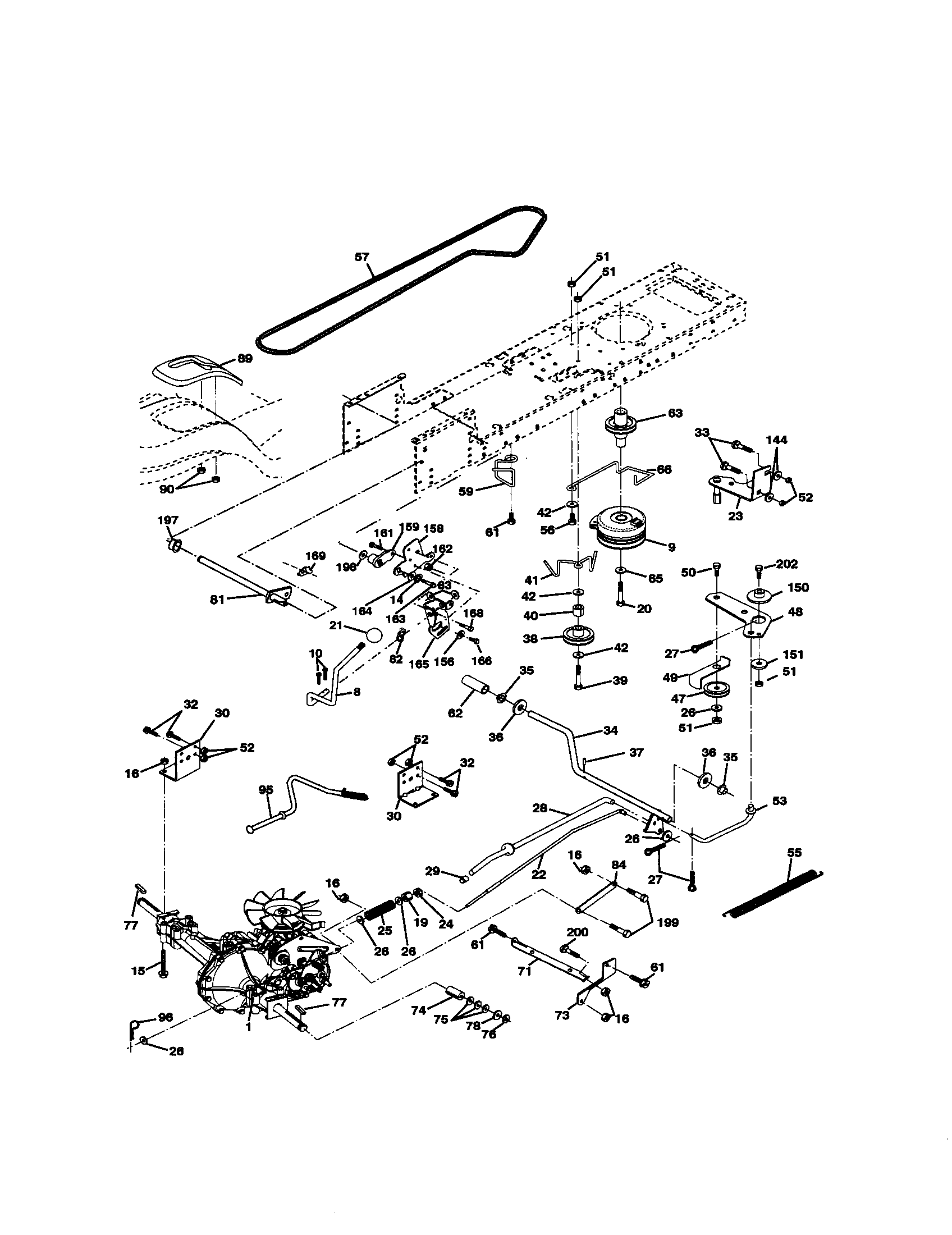 Craftsman 917272160 ground drive diagram
