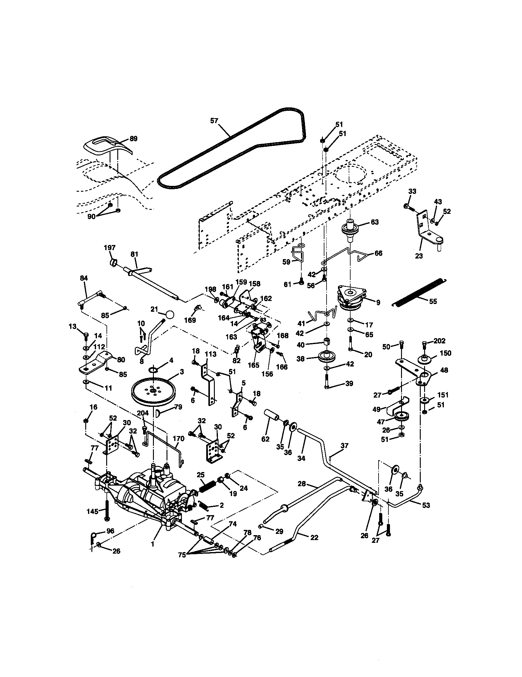Craftsman 917272190 ground drive diagram