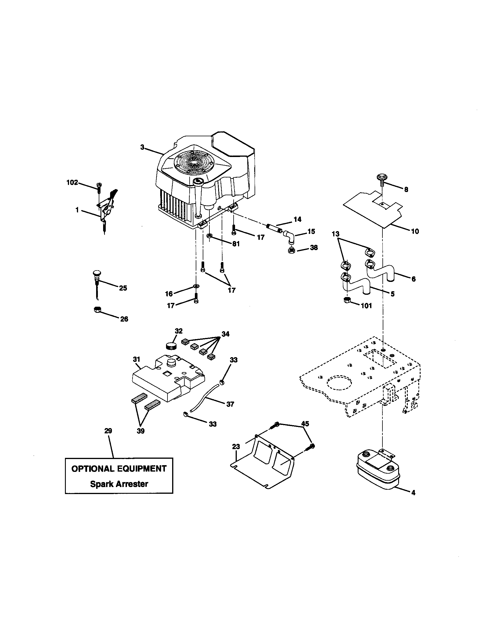 Craftsman 917272150 engine diagram