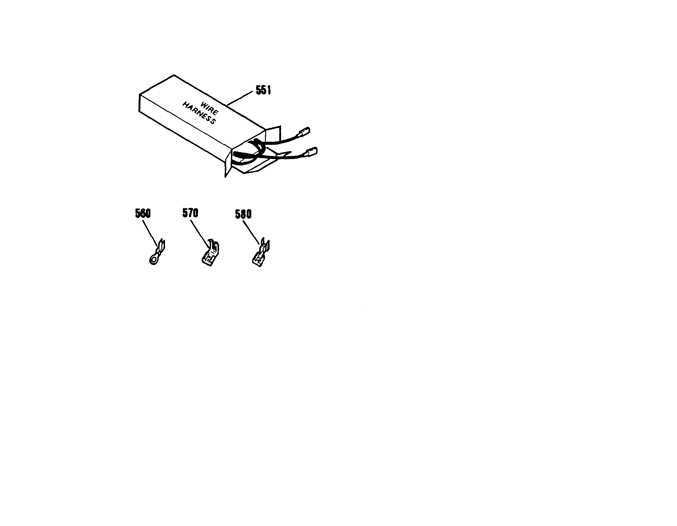 Kenmore 9114552190 wire harness and components diagram