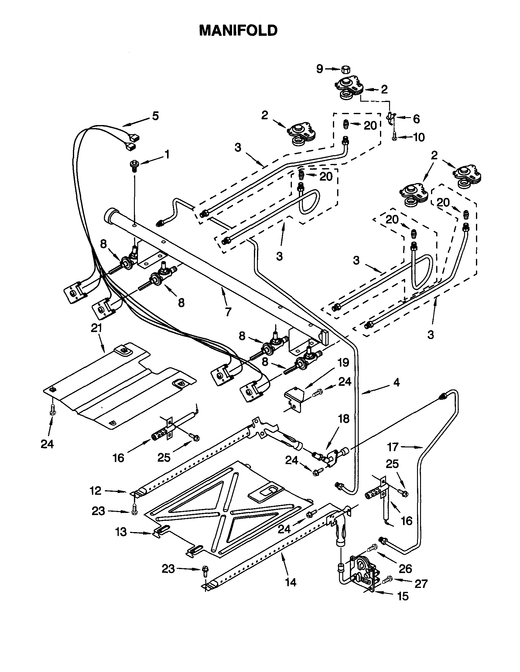 Whirlpool GS395LEHS5 manifold diagram