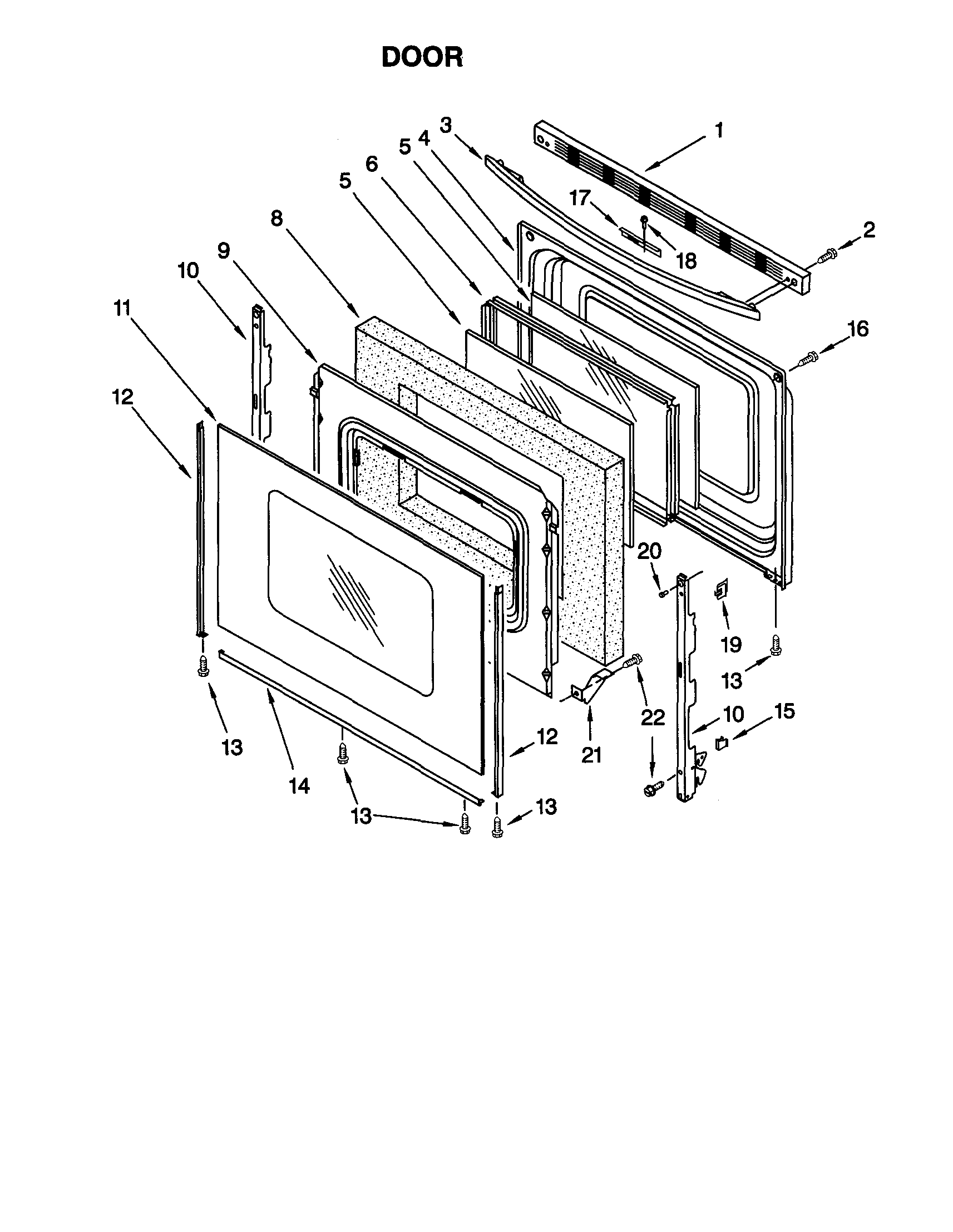 Whirlpool GS395LEHS5 door diagram