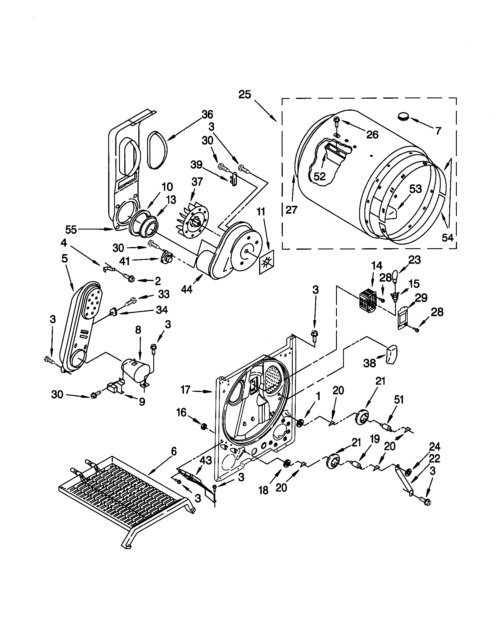 Kenmore 11070842990 bulkhead diagram