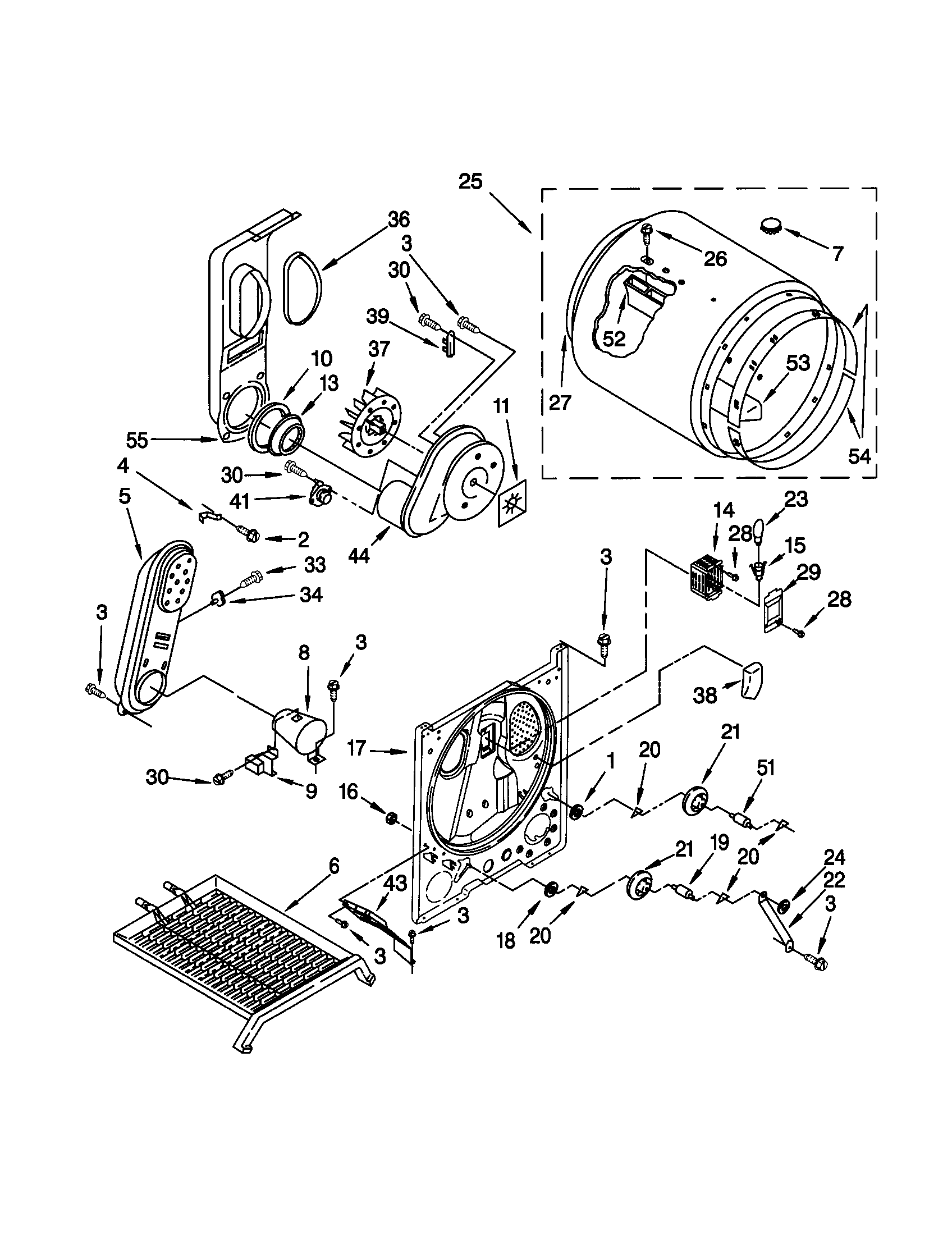 Kenmore 11070854990 bulkhead diagram