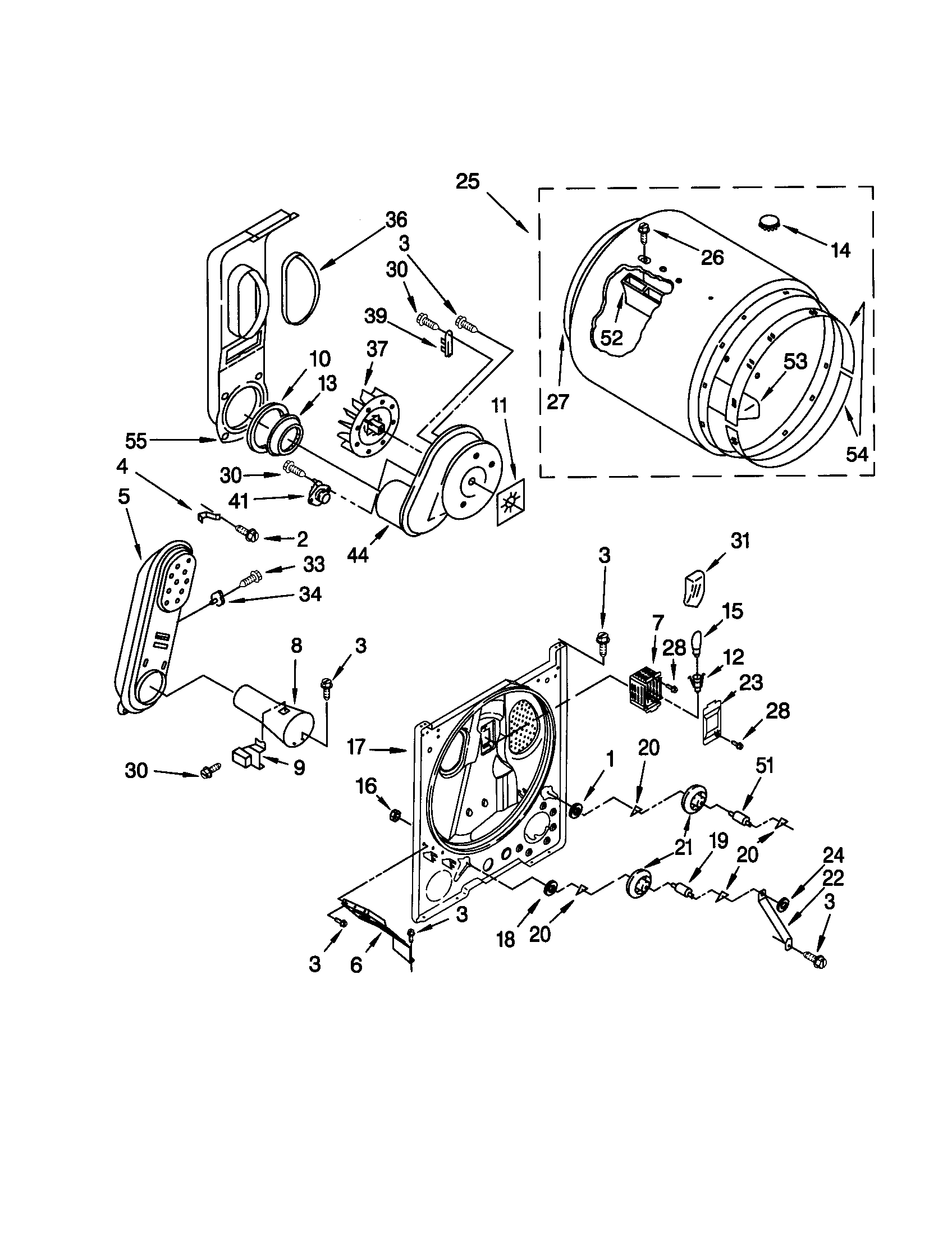 Kenmore 11070812990 bulkhead diagram