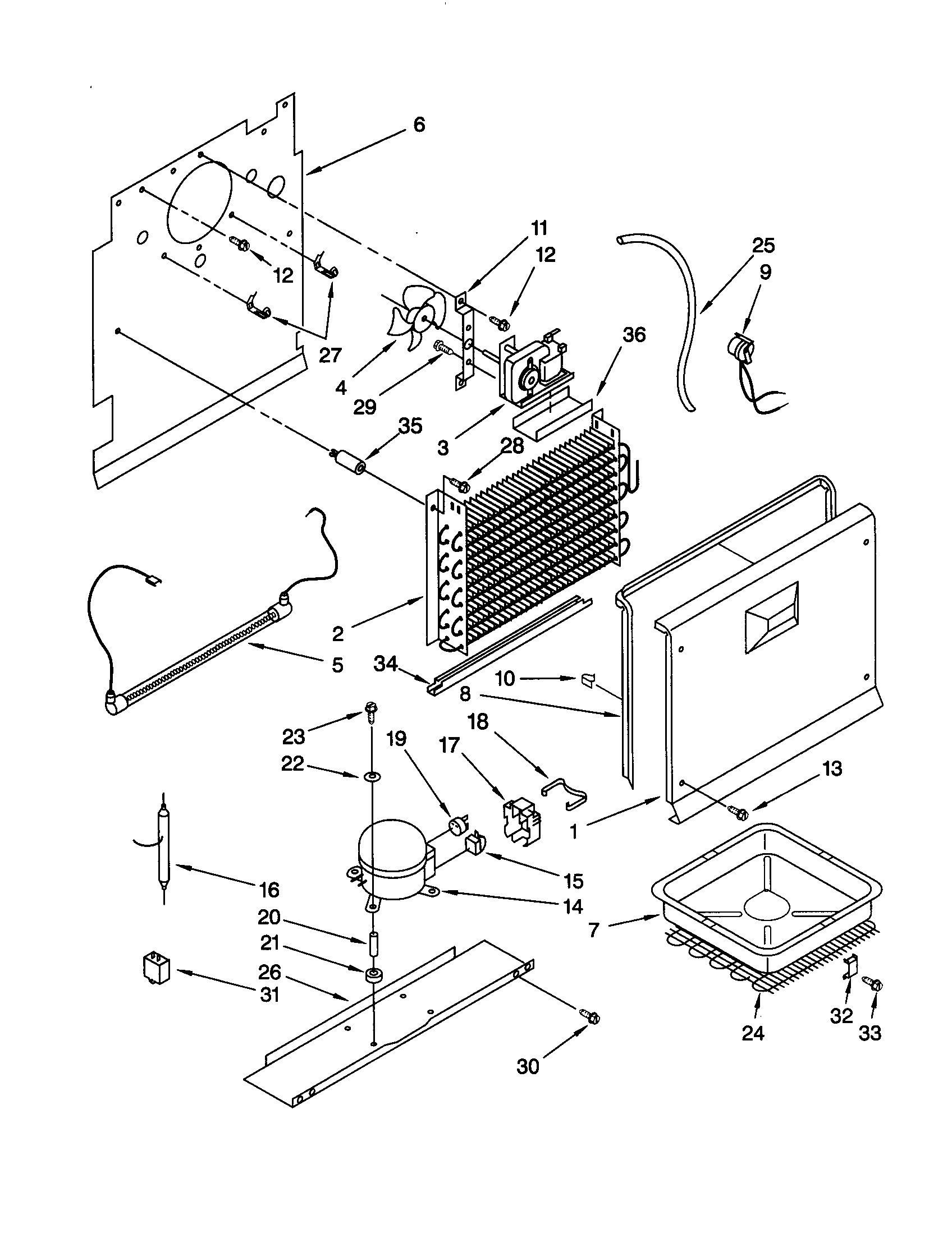 Whirlpool EV170NXJW00 unit diagram