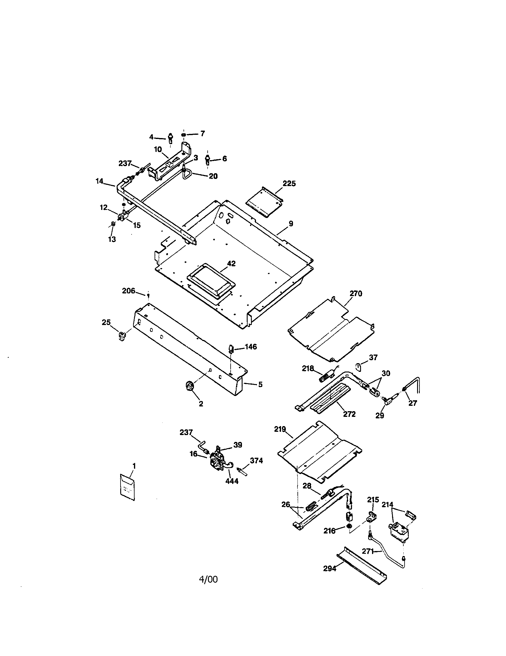 Kenmore 36275970691 gas burner diagram