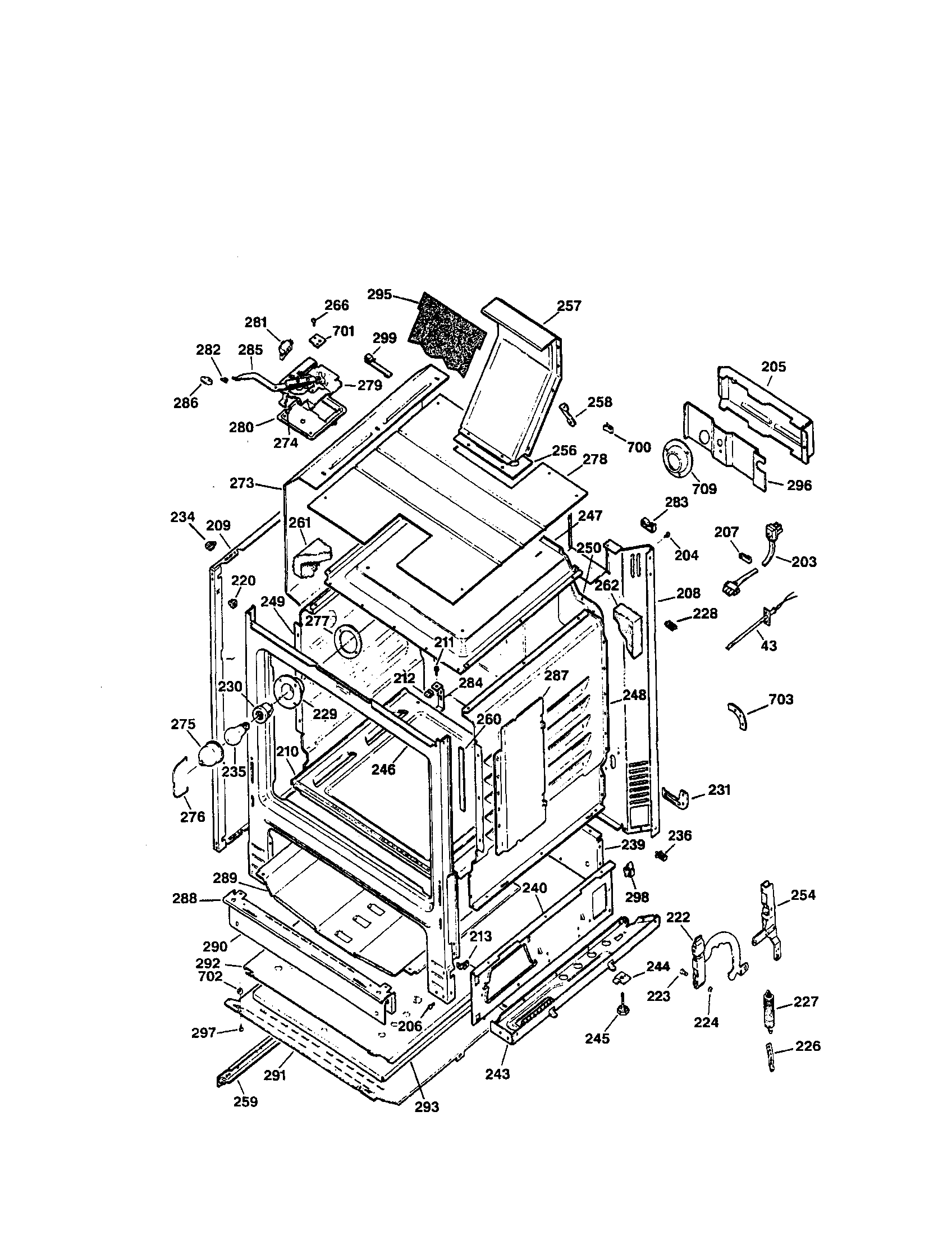 Kenmore 36275970691 body diagram