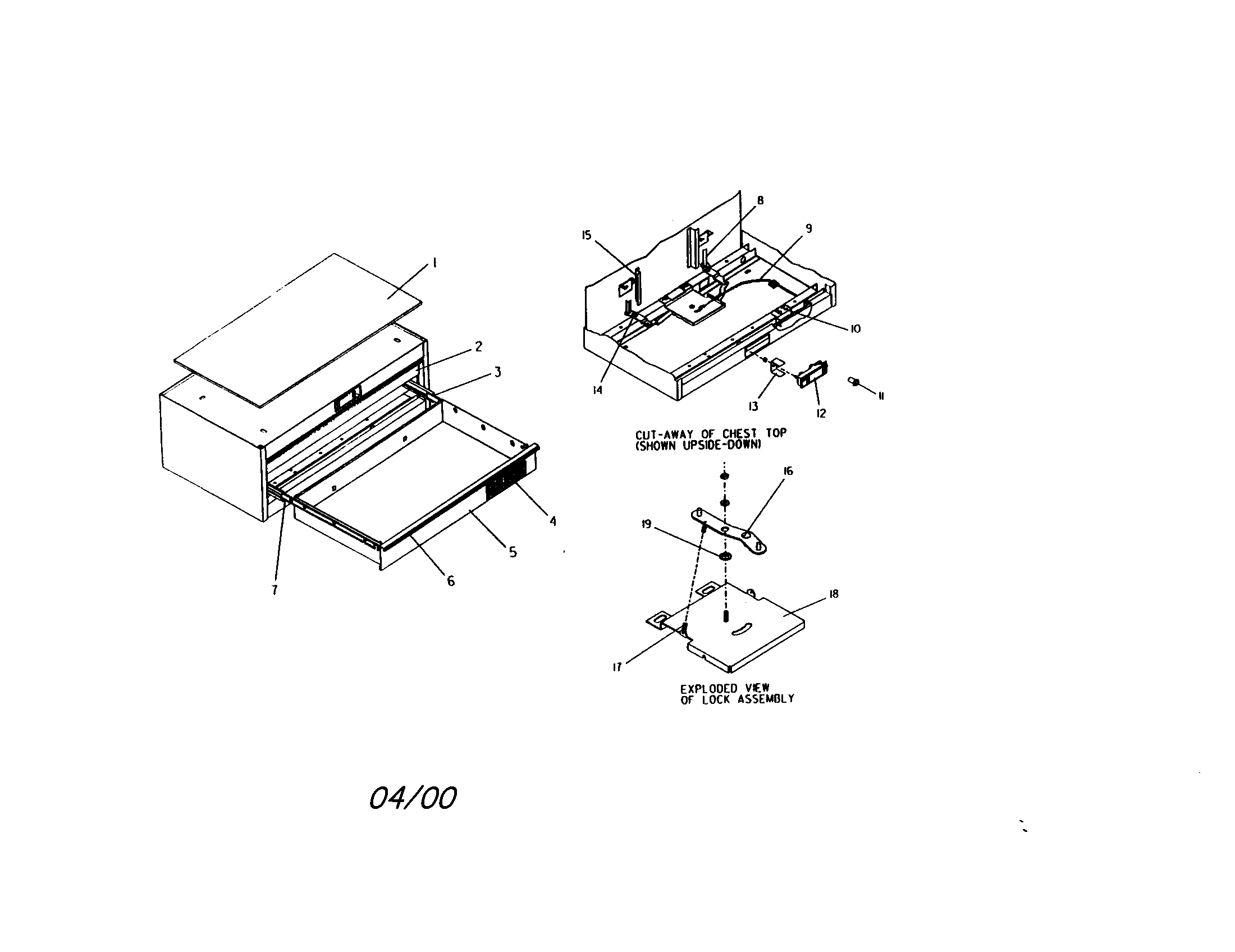 Craftsman 706655675 2 drawer intermediate chest diagram