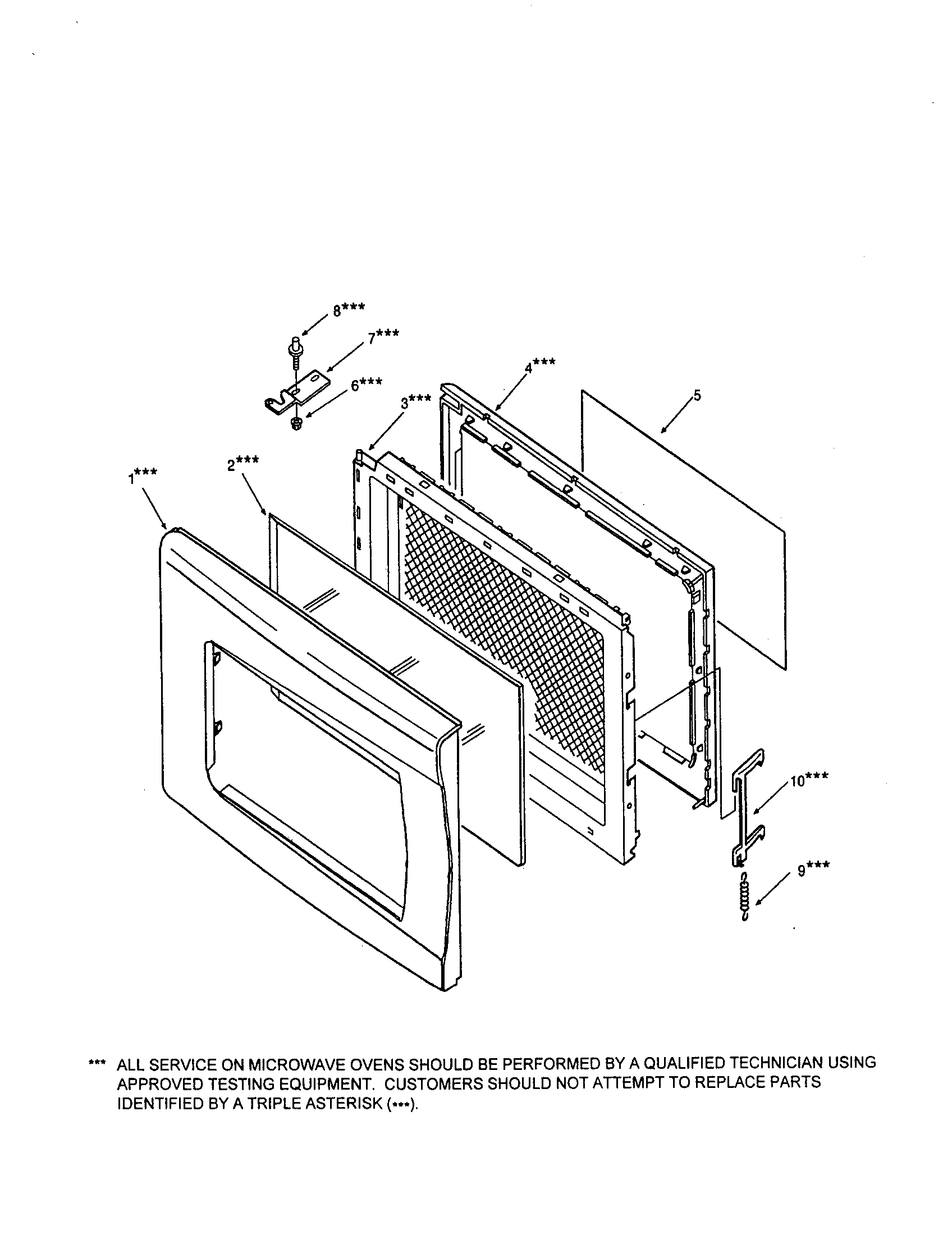 Kenmore 56560309000 door diagram