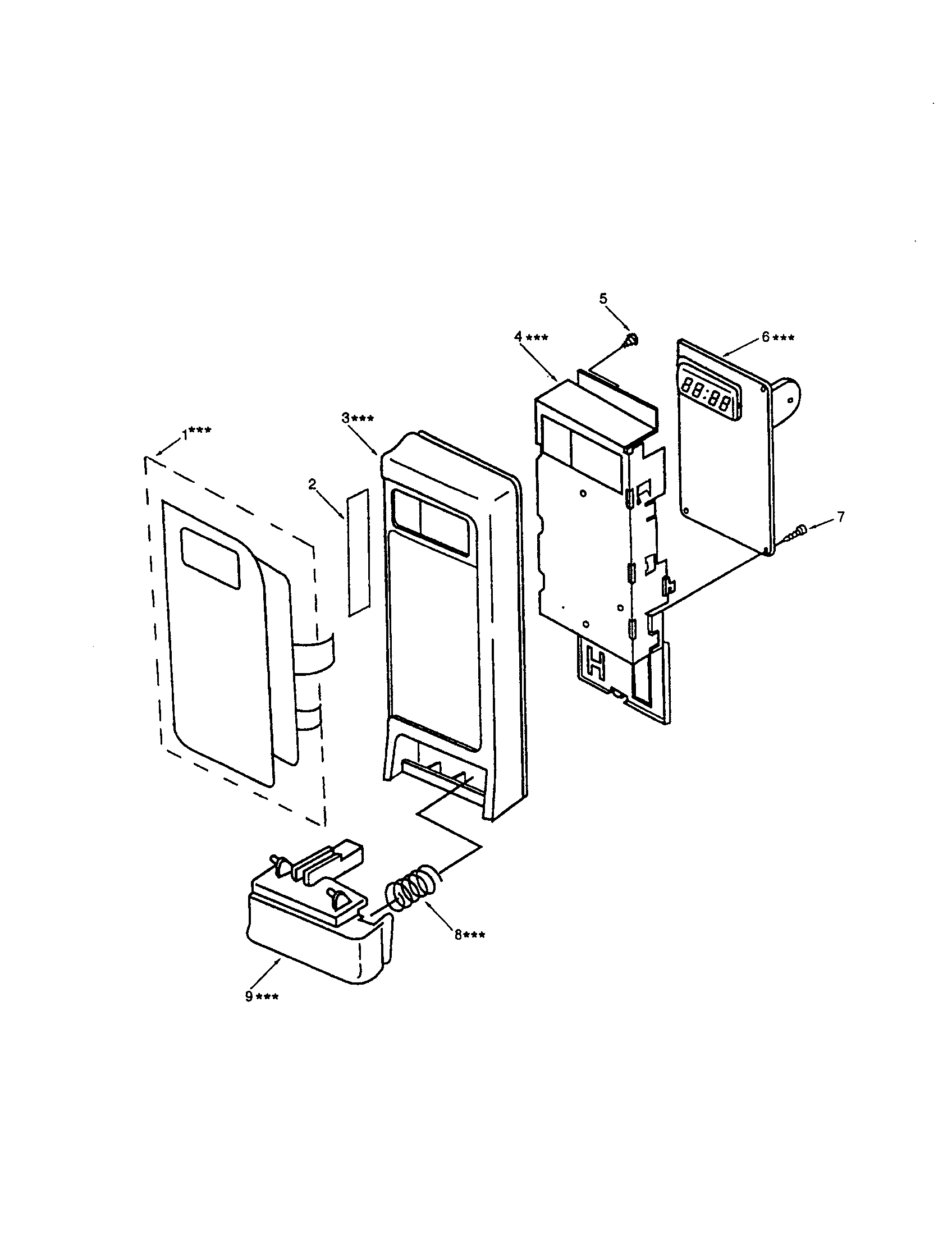 Kenmore 56560309000 control panel diagram