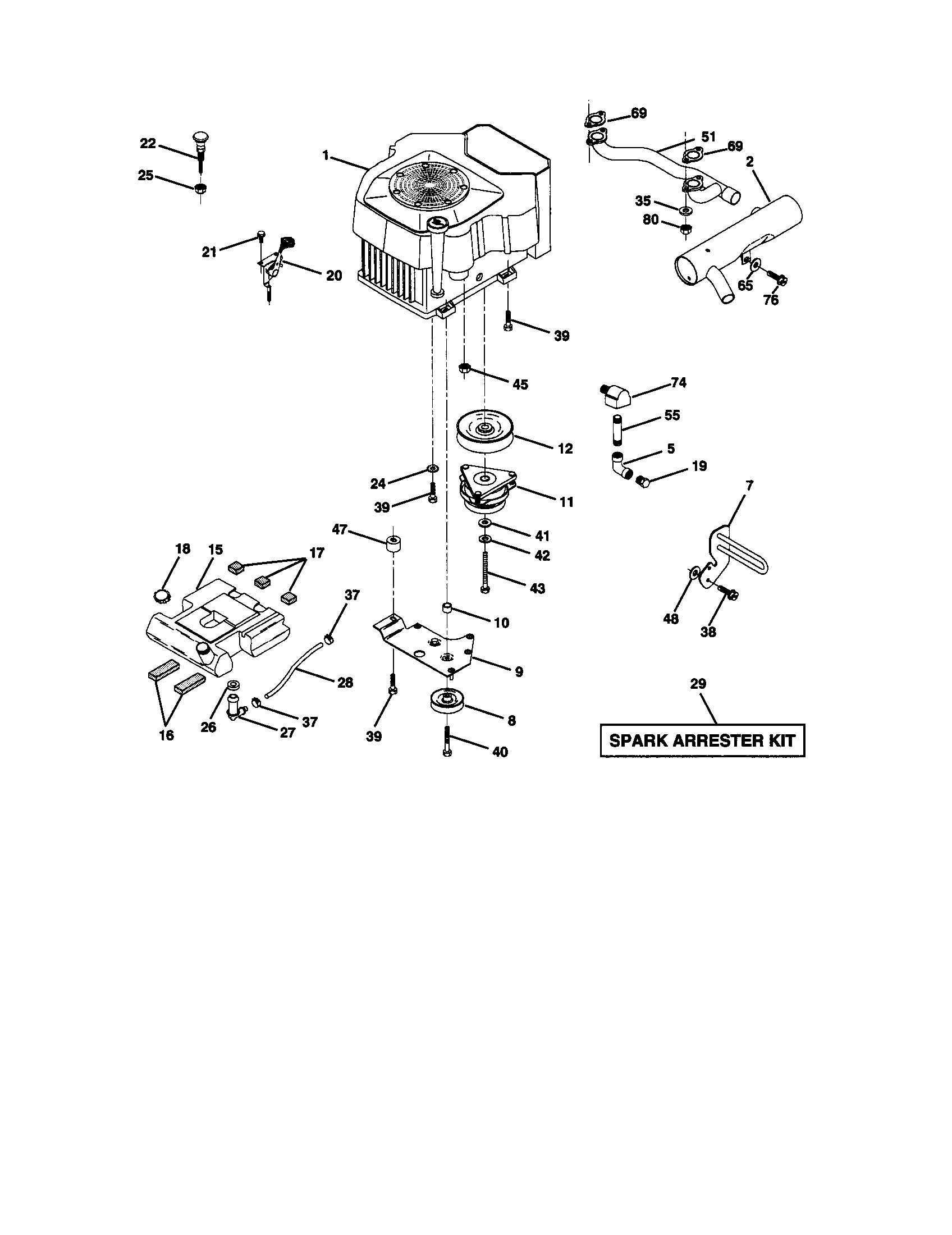 Craftsman 917272951 engine diagram